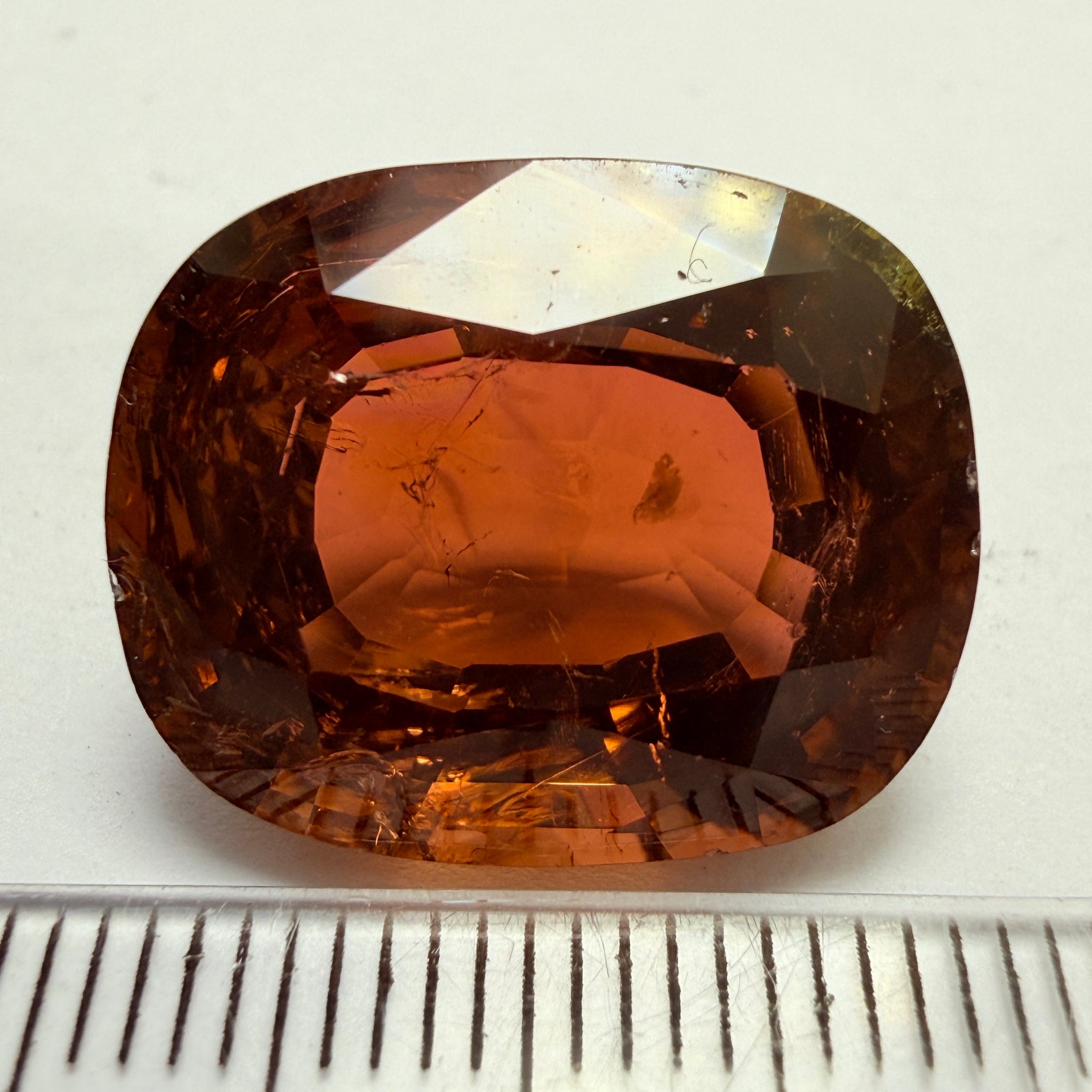 Tourmaline, 20.19ct, Congo, Untreated Unheated, included with slight chips, from an old stock, probably mined in the 80’s, use as is or recut