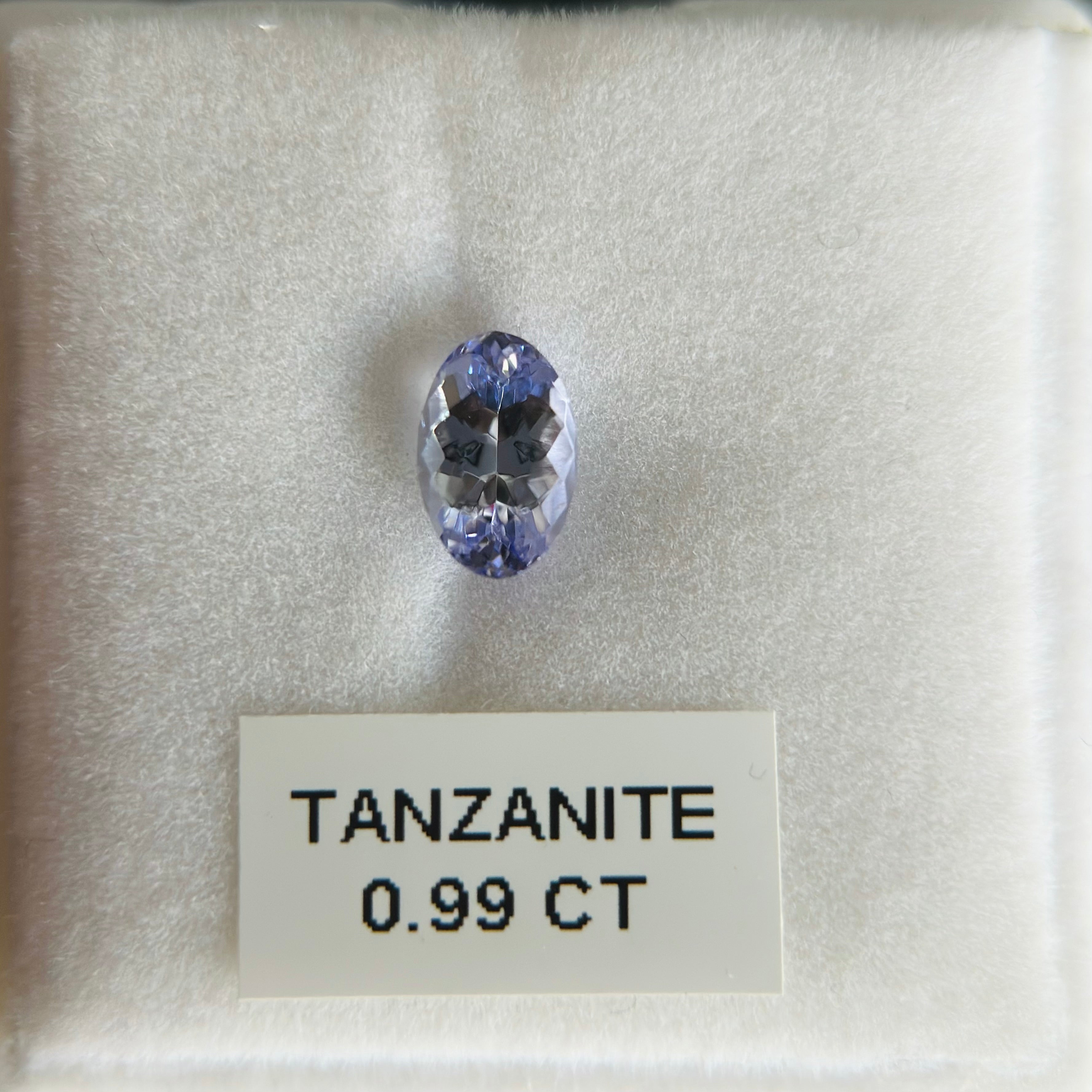 0.99ct Tanzanite, Tanzania. Gently Heated