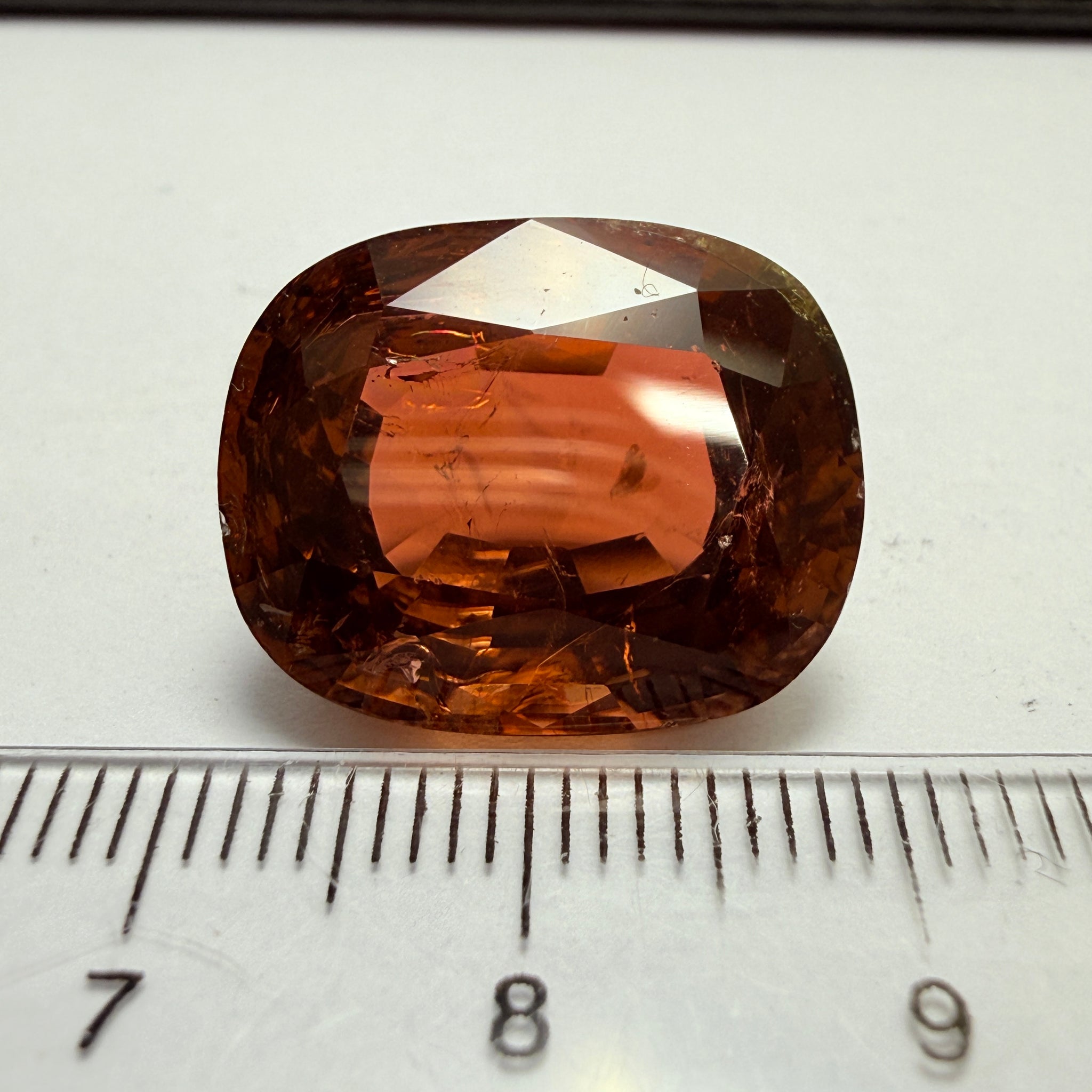 Tourmaline, 20.19ct, Congo, Untreated Unheated, included with slight chips, from an old stock, probably mined in the 80’s, use as is or recut