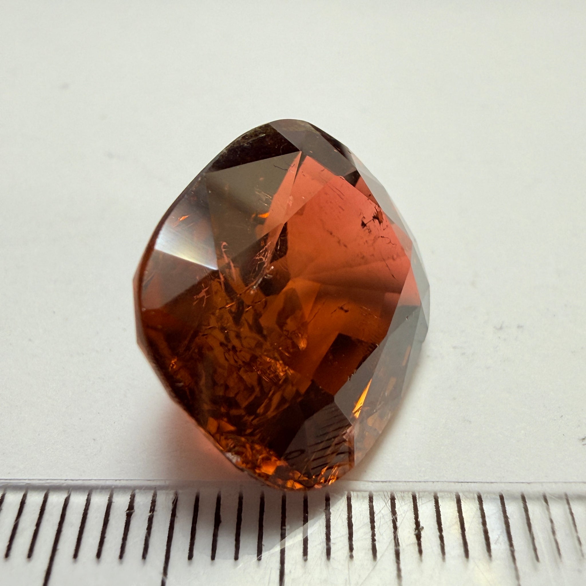 Tourmaline, 20.19ct, Congo, Untreated Unheated, included with slight chips, from an old stock, probably mined in the 80’s, use as is or recut