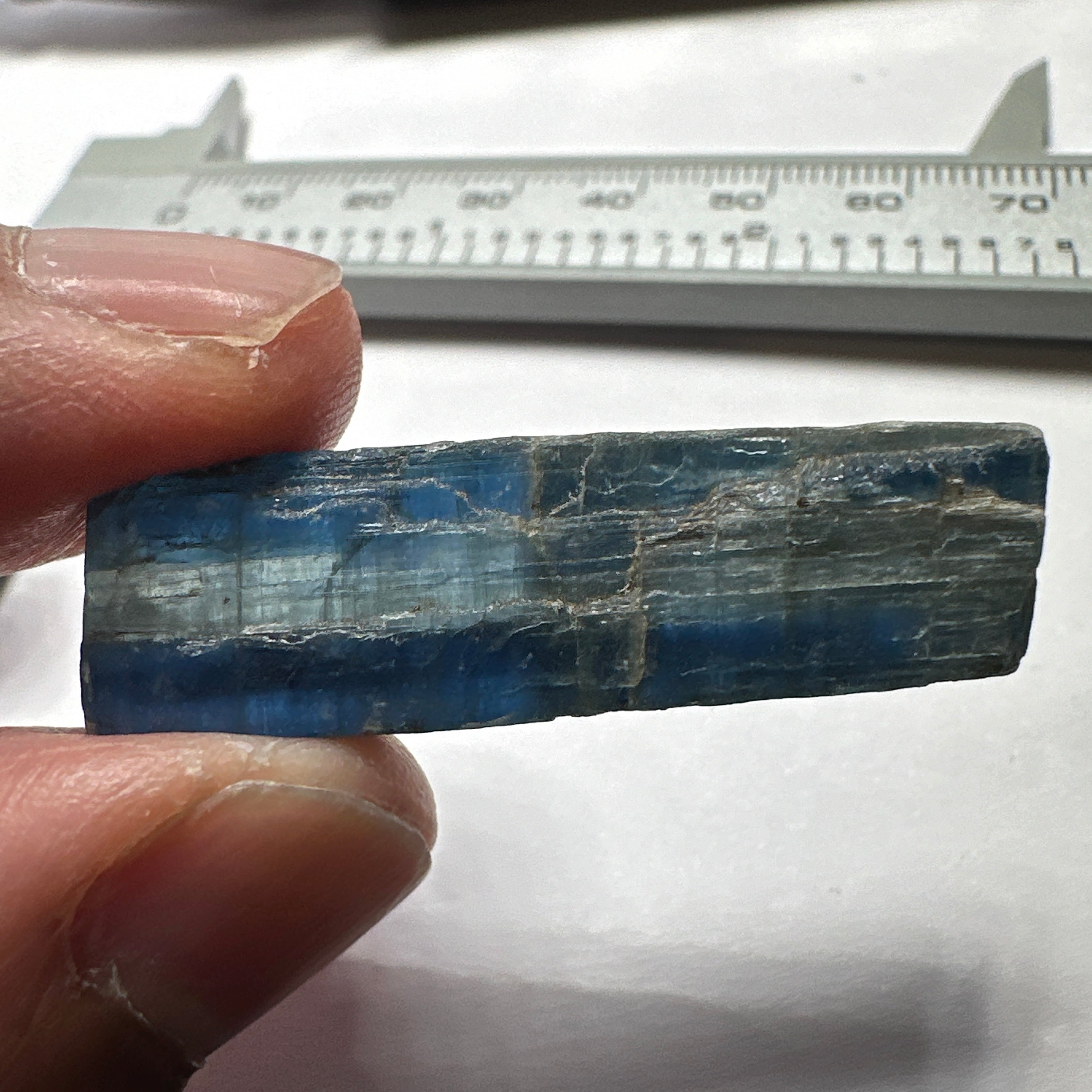 41.95ct Blue Kyanite Crystal, Kenya, Untreated Unheated