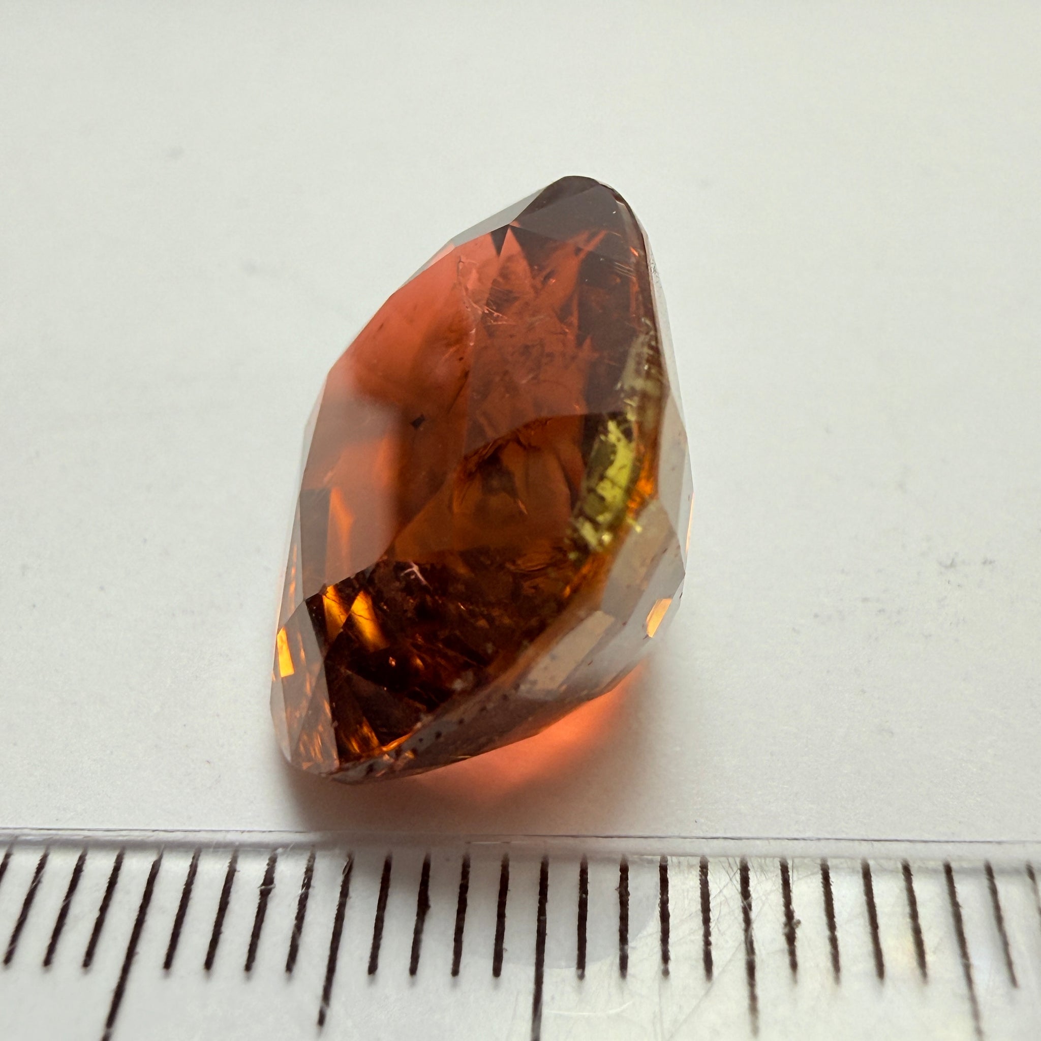 Tourmaline, 20.19ct, Congo, Untreated Unheated, included with slight chips, from an old stock, probably mined in the 80’s, use as is or recut