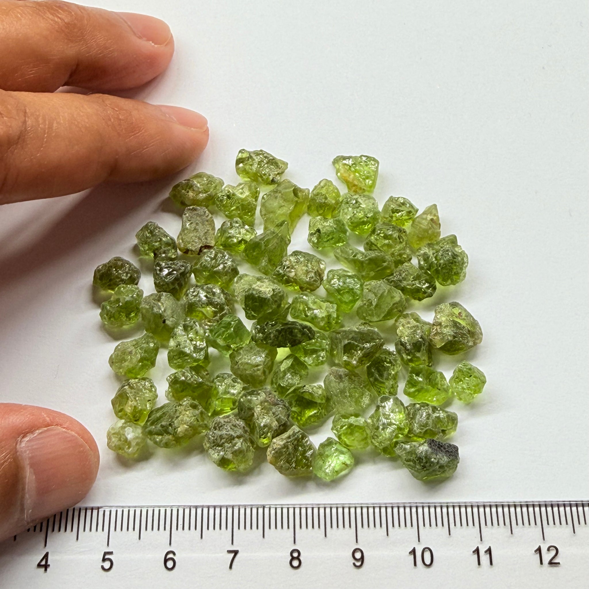 Peridot Lot, 33.00gm / 165ct, Tanzania, Untreated Unheated. Slightly to heavily included lot