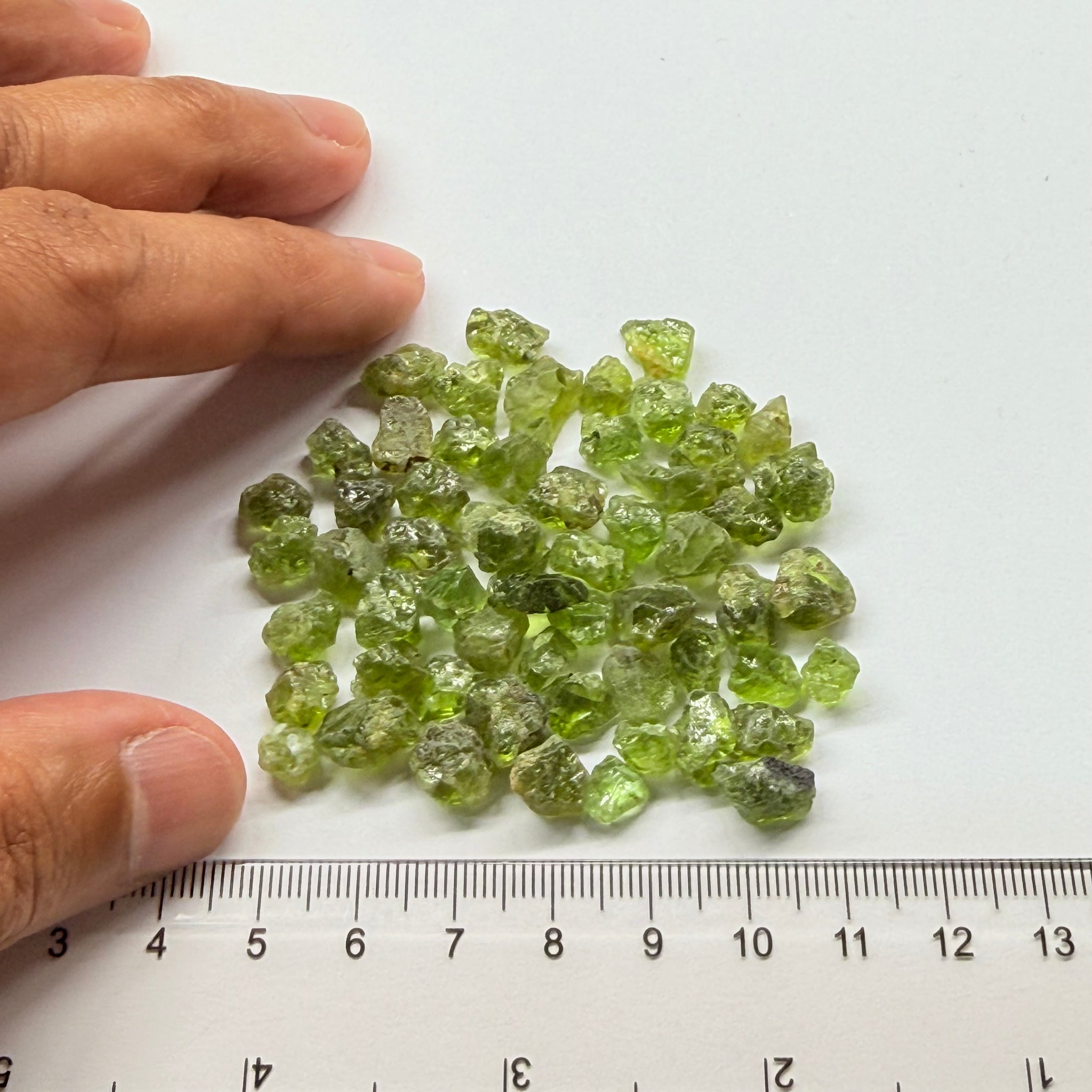 Peridot Lot, 33.00gm / 165ct, Tanzania, Untreated Unheated. Slightly to heavily included lot