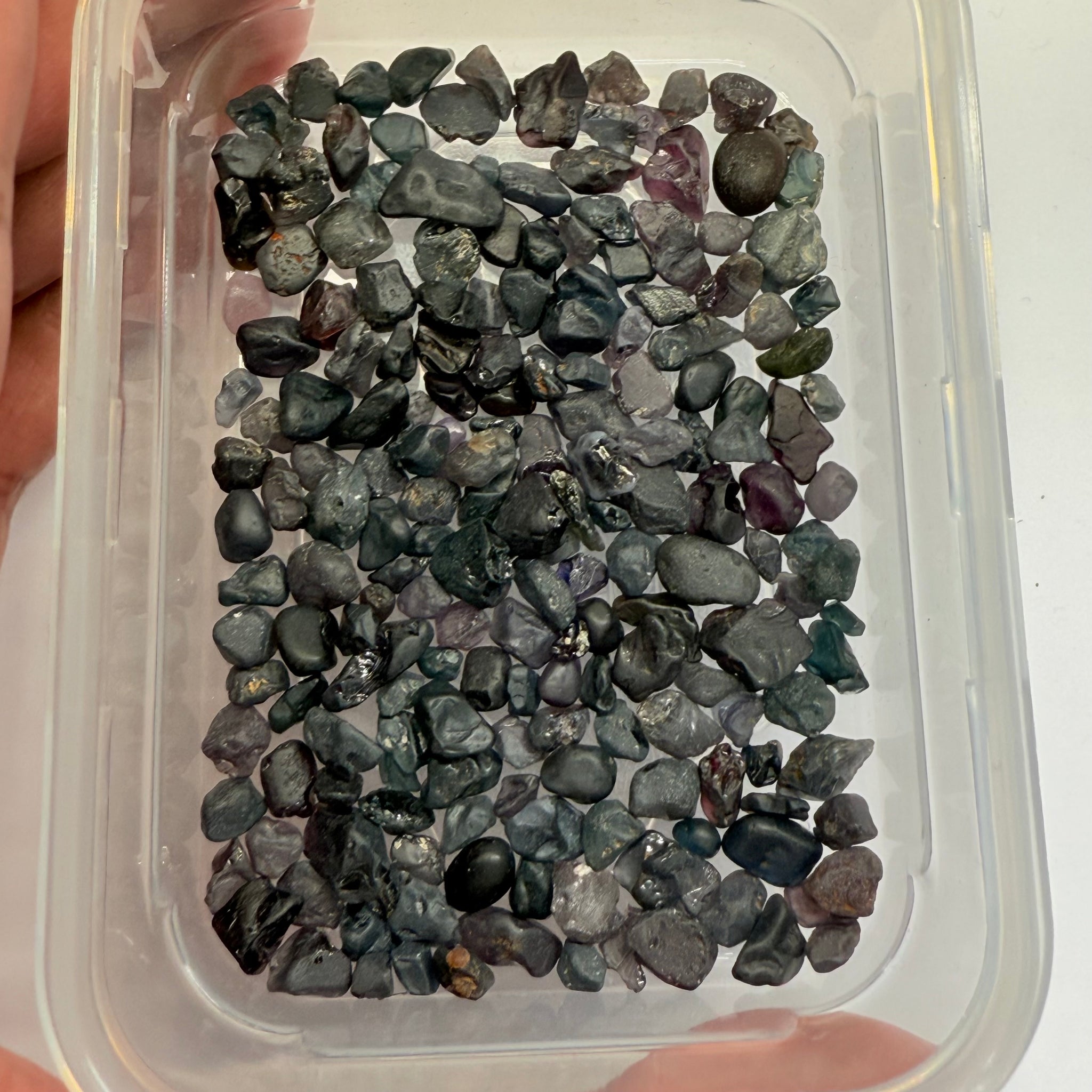 Very Dark Mozambique Spinel Lot, 57.40gm / 287ct, Mozambique, Untreated Unheated, very very dark, see all photos and vids. See pictures in hand to get exactly how dark the colour is