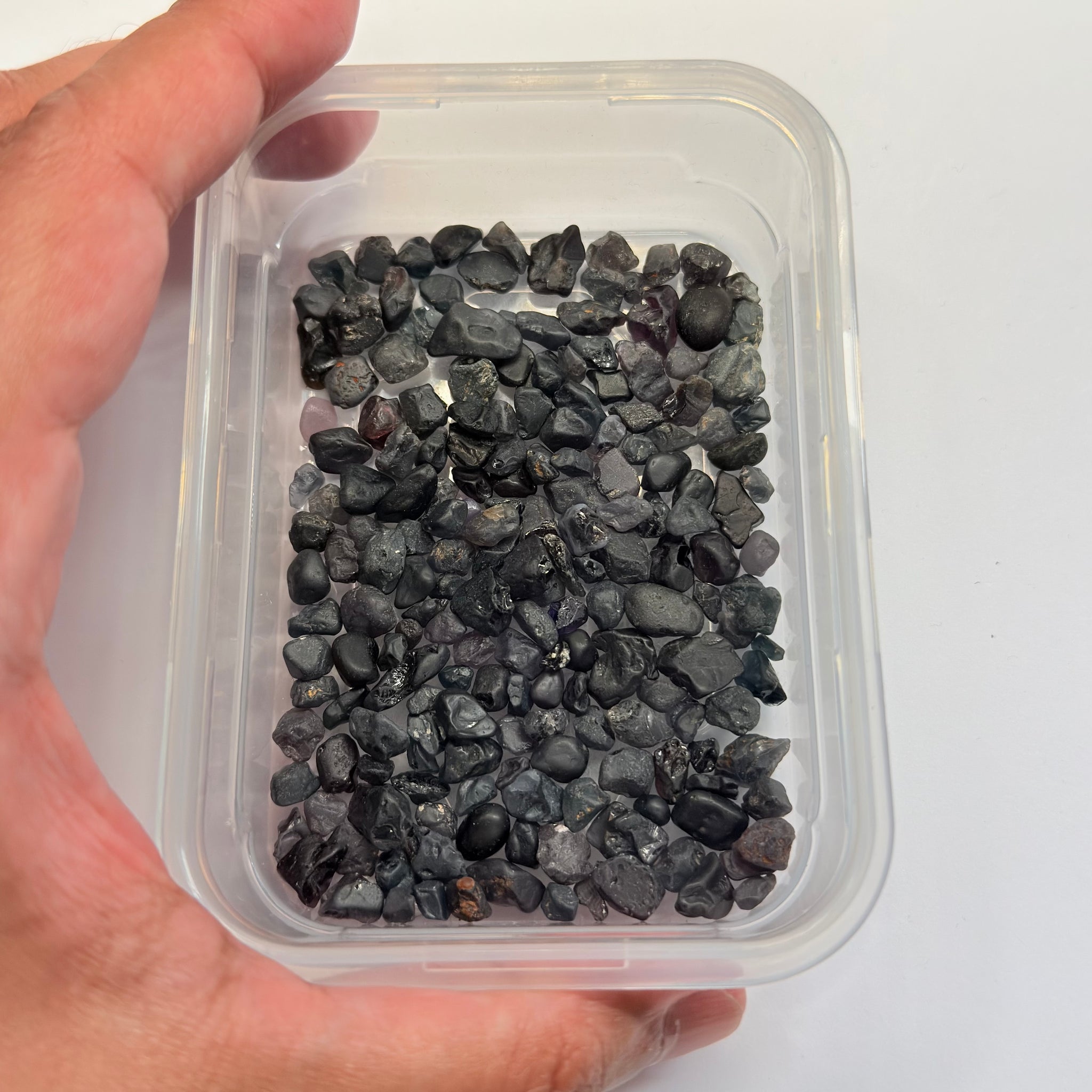 Very Dark Mozambique Spinel Lot, 57.40gm / 287ct, Mozambique, Untreated Unheated, very very dark, see all photos and vids. See pictures in hand to get exactly how dark the colour is