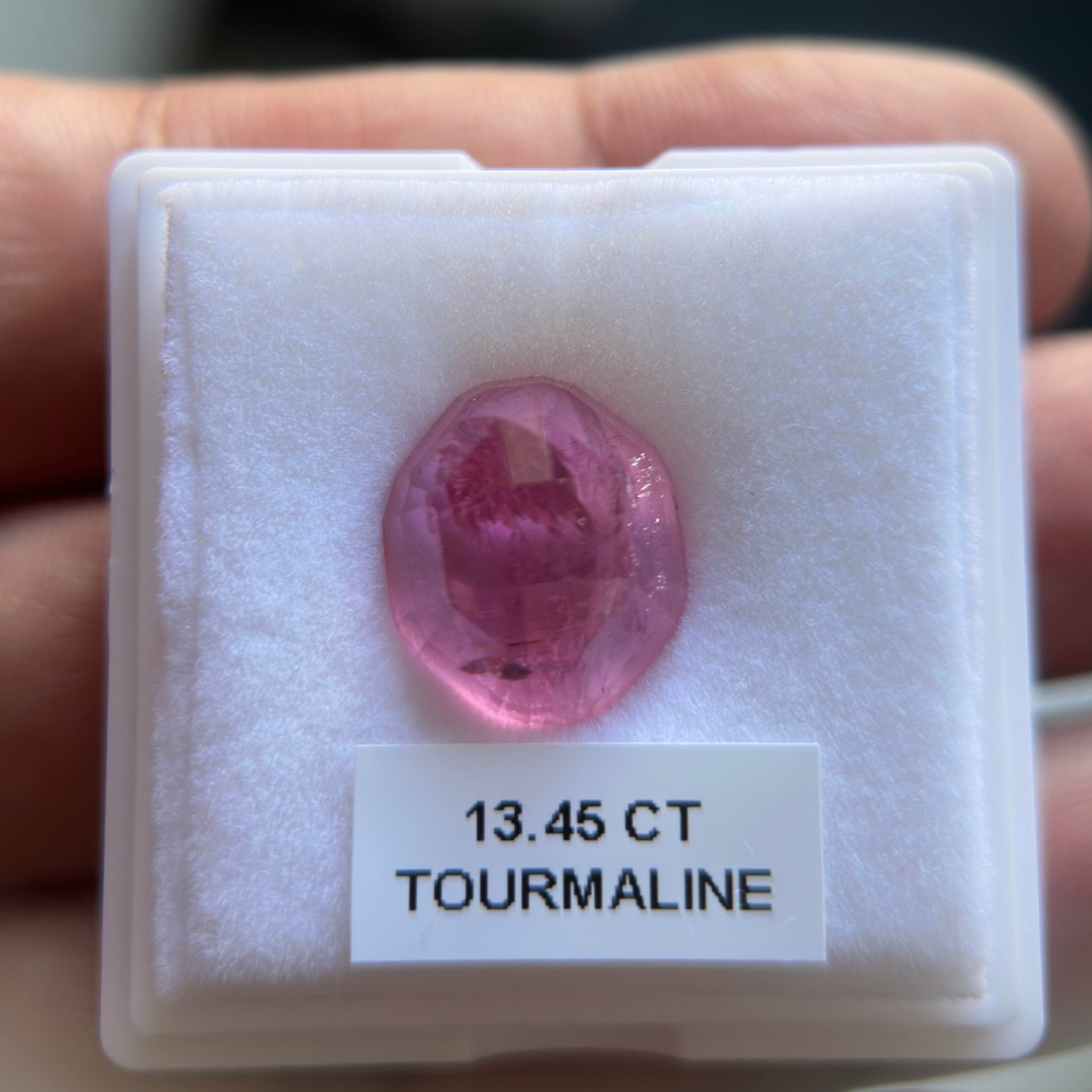 13.45ct Congo Tourmaline, Untreated Unheated, see it in different lights