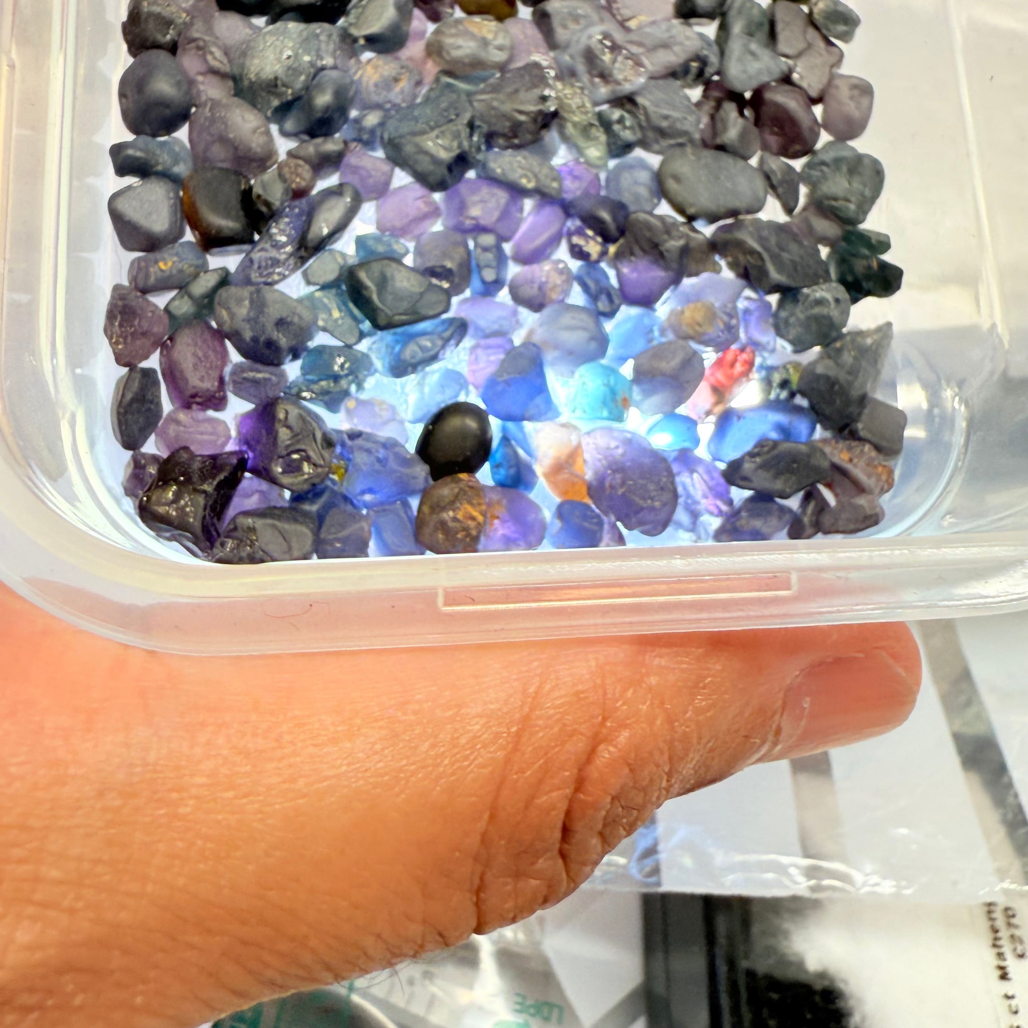 Very Dark Mozambique Spinel Lot, 57.40gm / 287ct, Mozambique, Untreated Unheated, very very dark, see all photos and vids. See pictures in hand to get exactly how dark the colour is