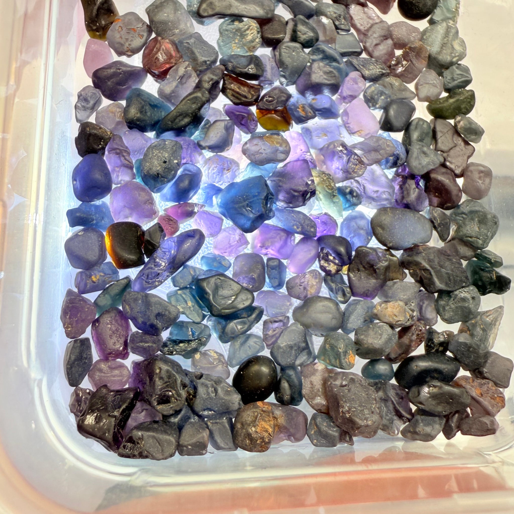 Very Dark Mozambique Spinel Lot, 57.40gm / 287ct, Mozambique, Untreated Unheated, very very dark, see all photos and vids. See pictures in hand to get exactly how dark the colour is