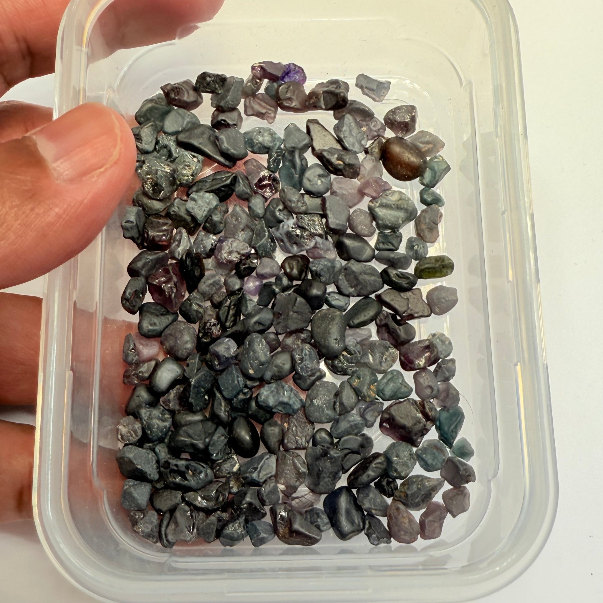 Very Dark Mozambique Spinel Lot, 57.40gm / 287ct, Mozambique, Untreated Unheated, very very dark, see all photos and vids. See pictures in hand to get exactly how dark the colour is