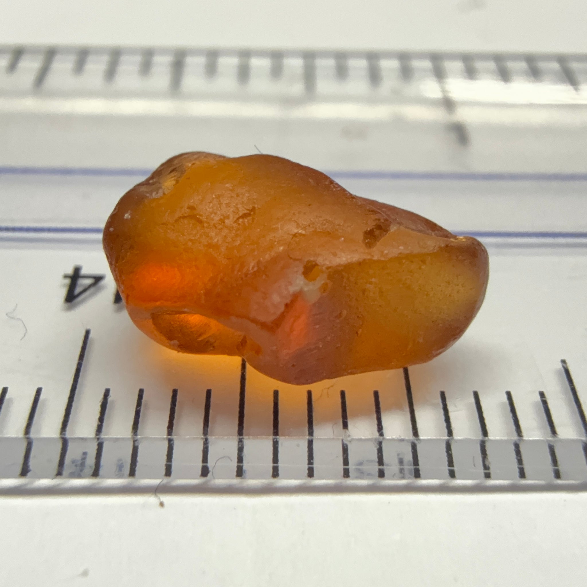 Malaya Garnet, 3.53ct, Tanzania, Untreated Unheated. Spot on the outer skin, rest VVS - IF, flattish shape