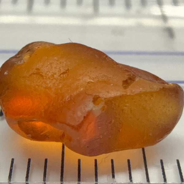 Malaya Garnet, 3.53ct, Tanzania, Untreated Unheated. Spot on the outer skin, rest VVS - IF, flattish shape