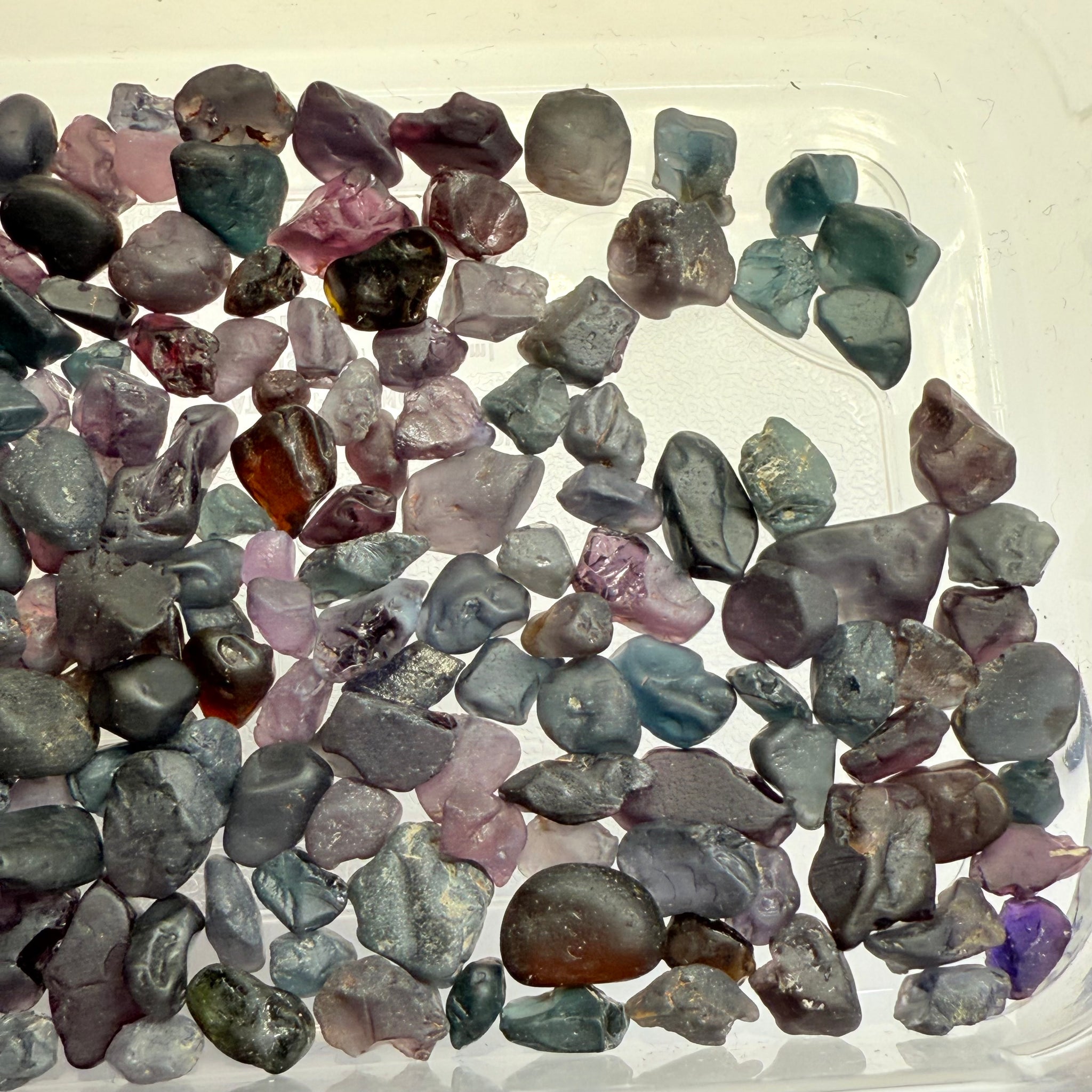 Very Dark Mozambique Spinel Lot, 57.40gm / 287ct, Mozambique, Untreated Unheated, very very dark, see all photos and vids. See pictures in hand to get exactly how dark the colour is