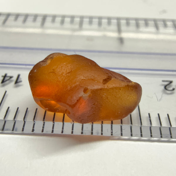 Malaya Garnet, 3.53ct, Tanzania, Untreated Unheated. Spot on the outer skin, rest VVS - IF, flattish shape