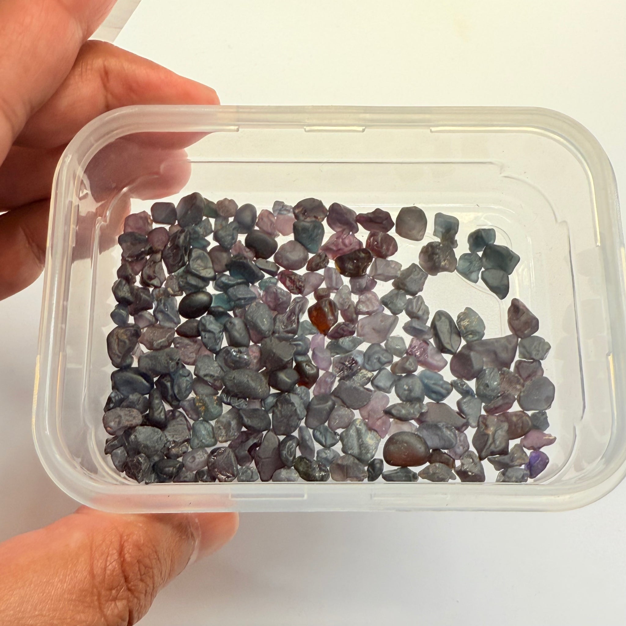 Very Dark Mozambique Spinel Lot, 57.40gm / 287ct, Mozambique, Untreated Unheated, very very dark, see all photos and vids. See pictures in hand to get exactly how dark the colour is