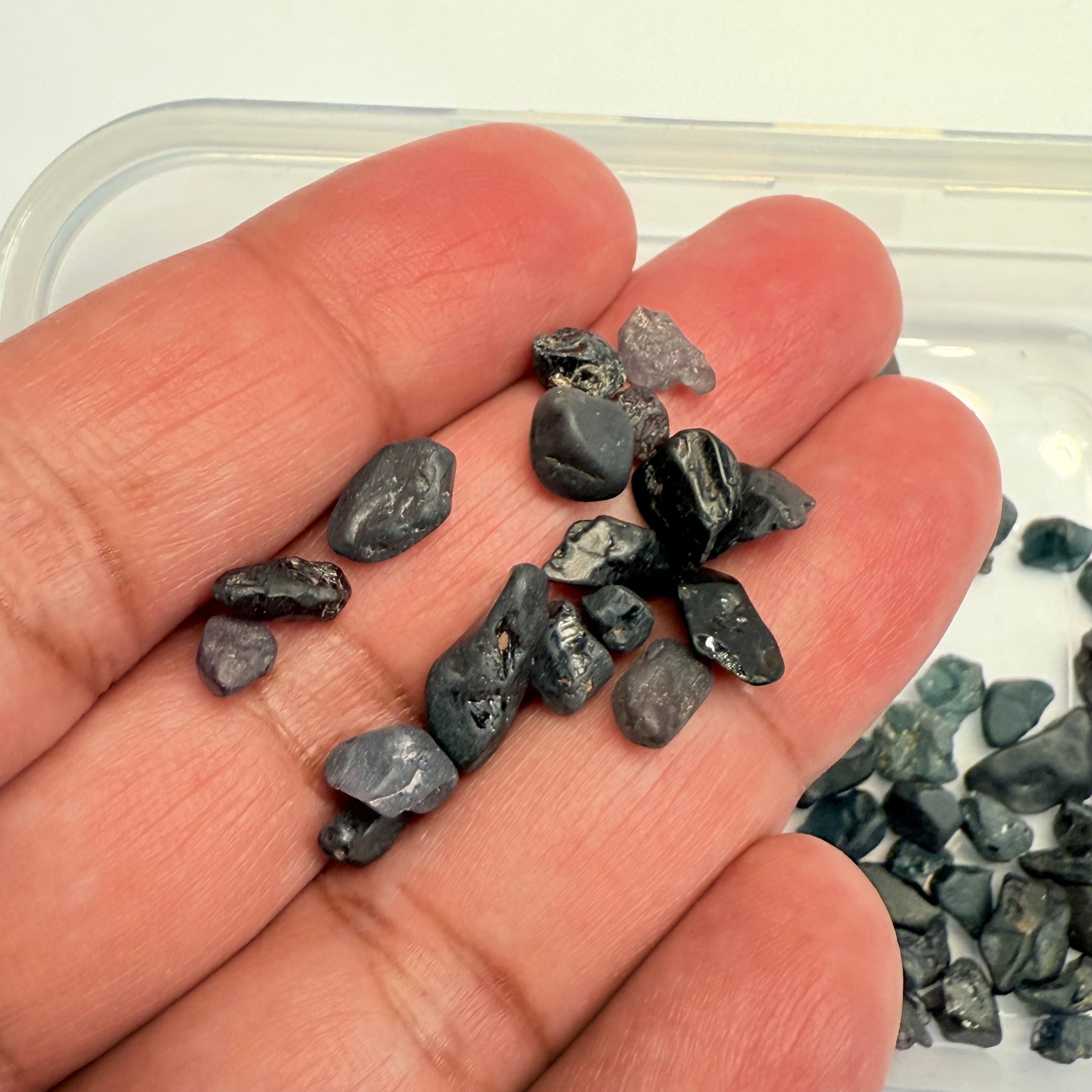 Very Dark Mozambique Spinel Lot, 57.40gm / 287ct, Mozambique, Untreated Unheated, very very dark, see all photos and vids. See pictures in hand to get exactly how dark the colour is