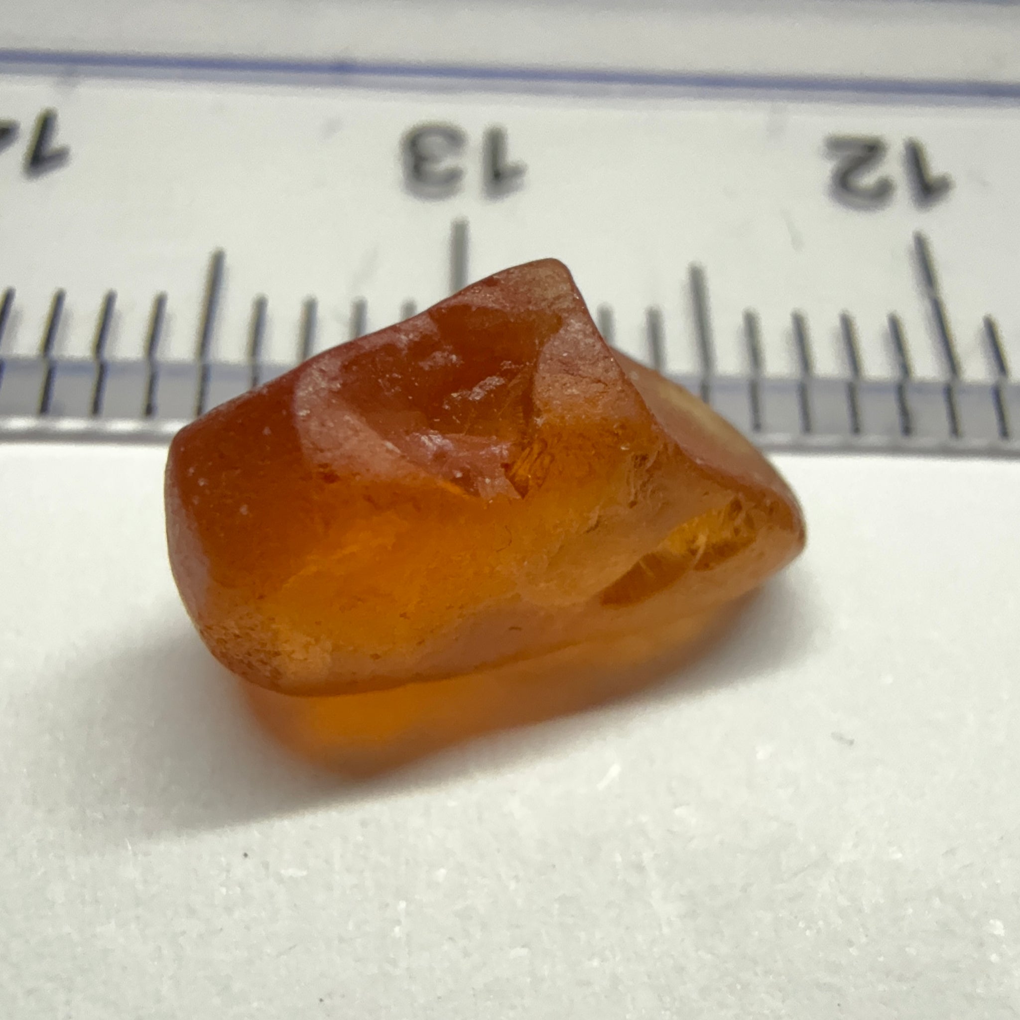 Malaya Garnet, 3.53ct, Tanzania, Untreated Unheated. Spot on the outer skin, rest VVS - IF, flattish shape