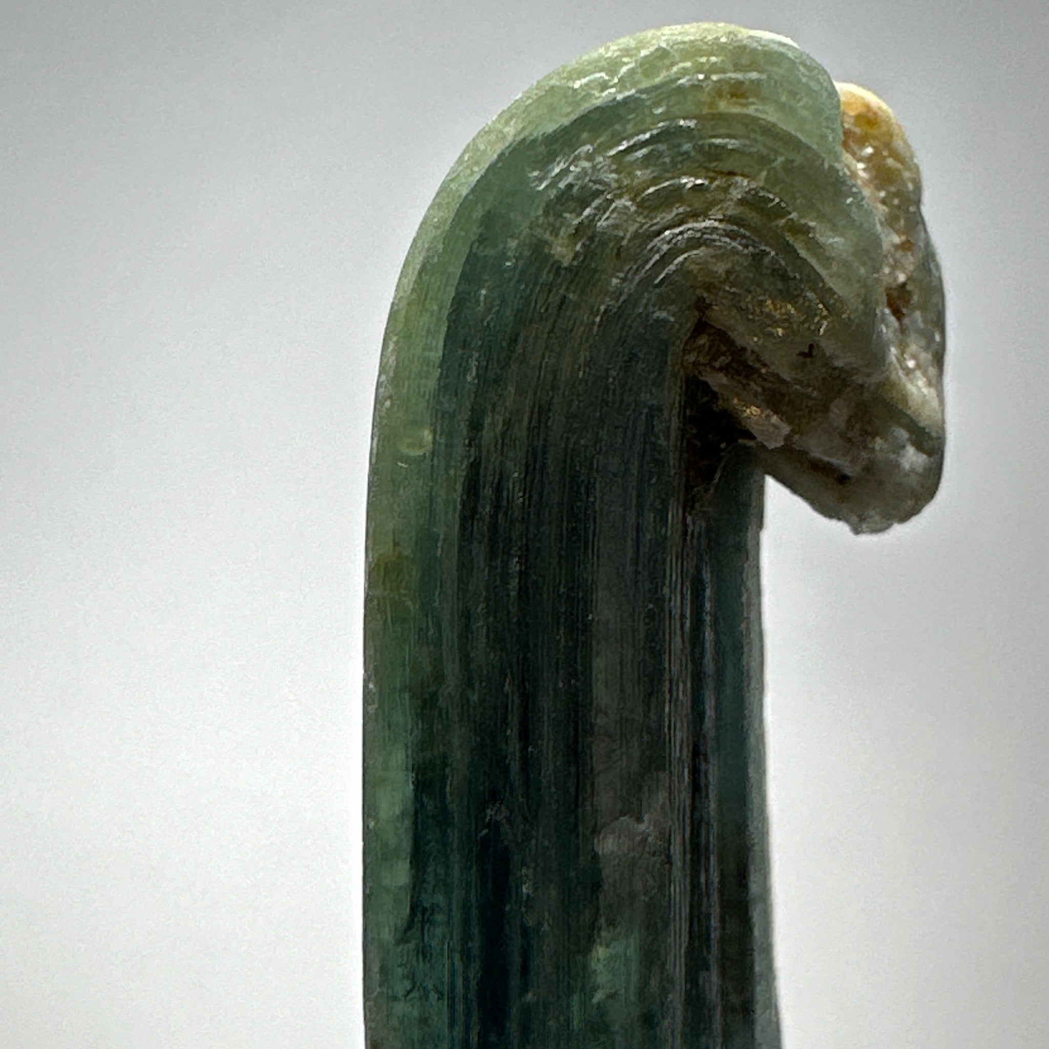 Blue Kyanite Crystal, 129.30ct, Kenya, Untreated Unheated, naturally curved