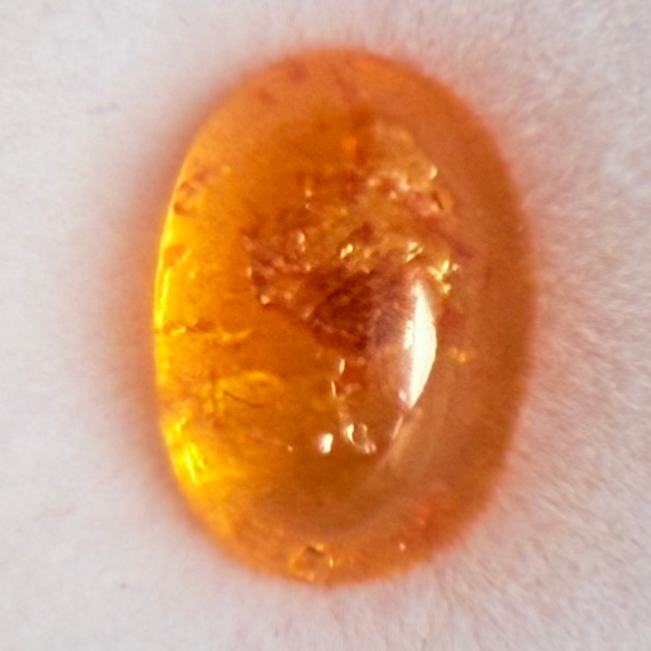 Mandarin Spessartite Cabochon, 2.40ct, Loliondo, Tanzania, Untreated Unheated