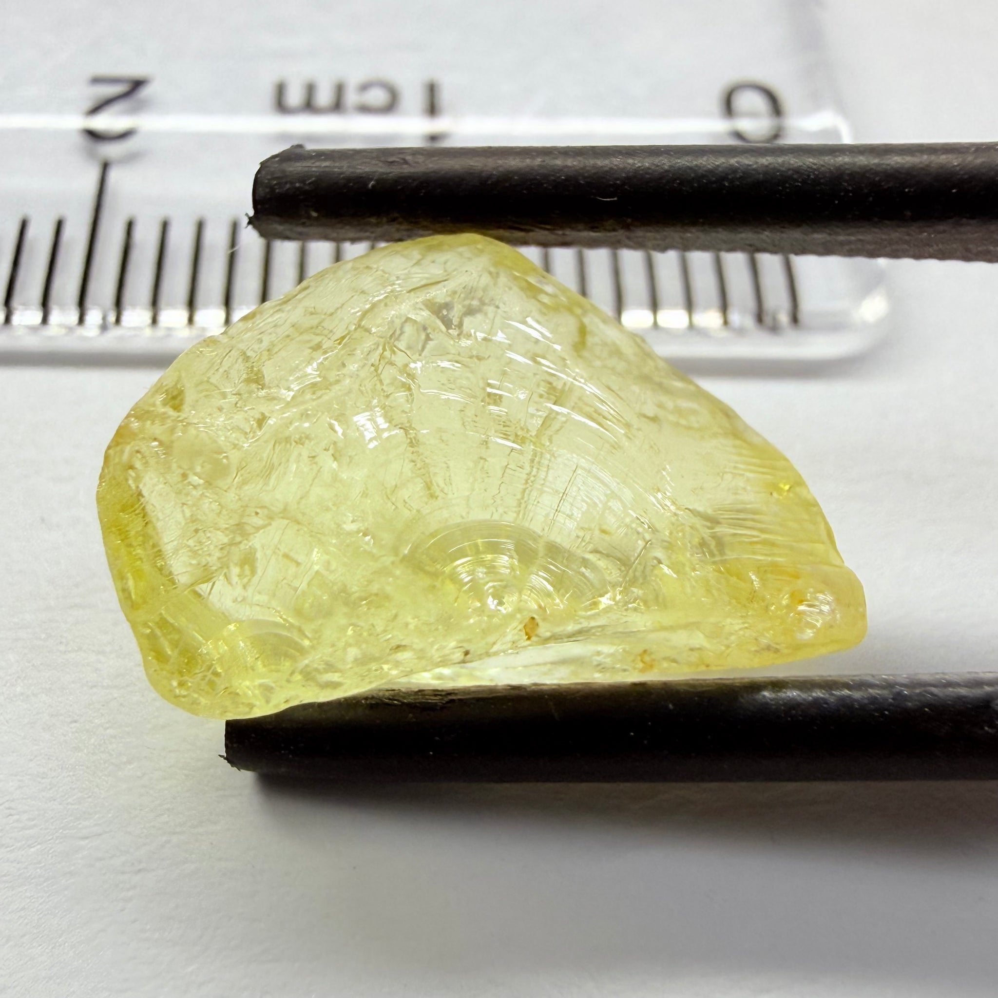 Danburite, 8.28ct, Tanzania, Untreated Unheated, fine needles inside, slightly flattish shape
