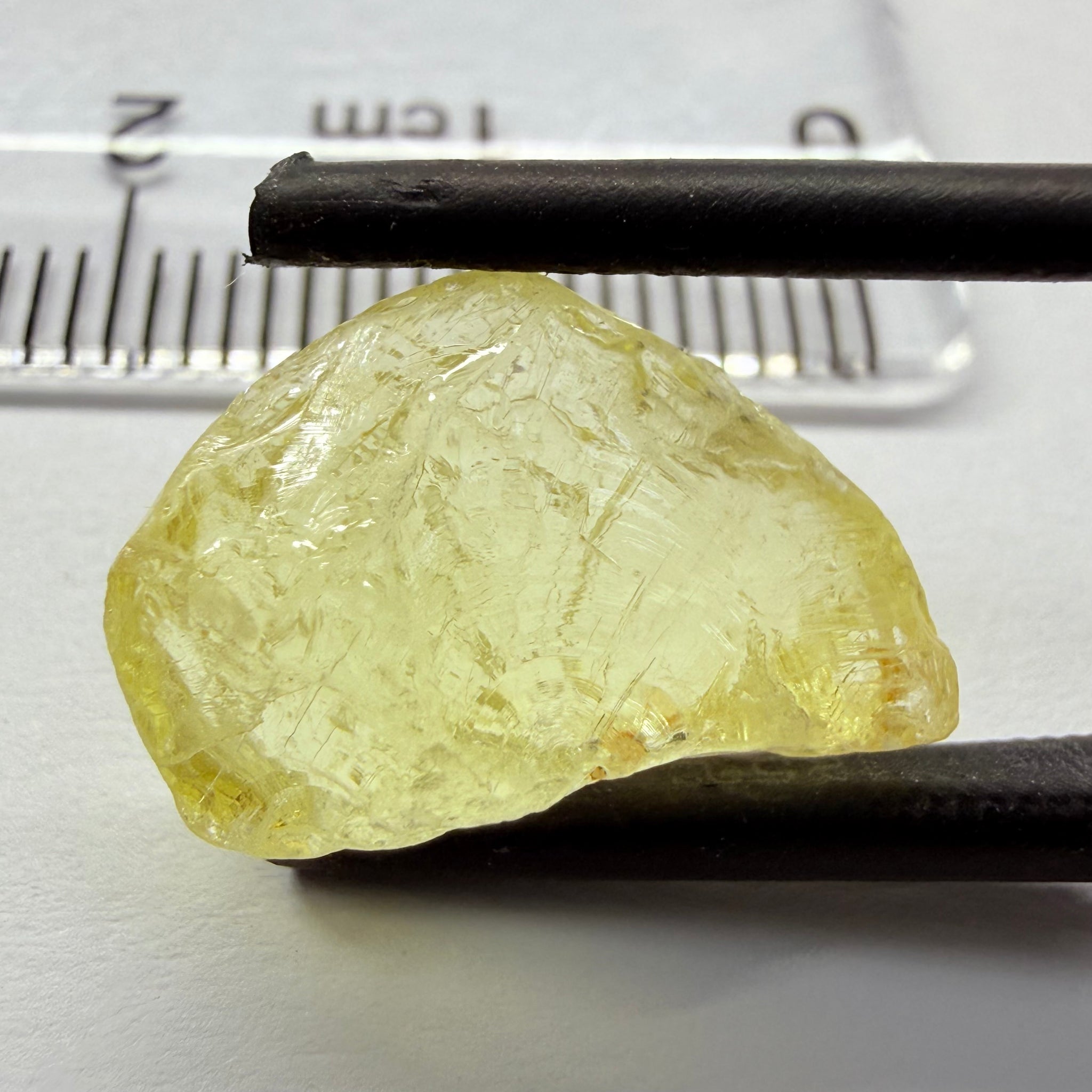 Danburite, 8.28ct, Tanzania, Untreated Unheated, fine needles inside, slightly flattish shape