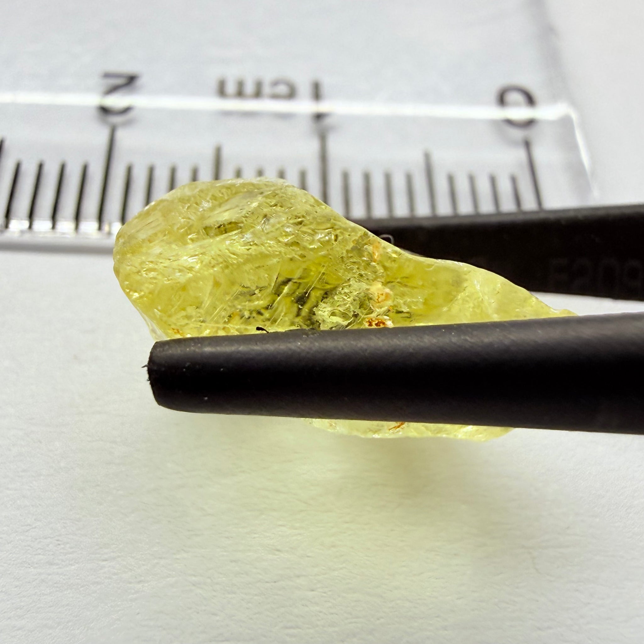 Danburite, 8.28ct, Tanzania, Untreated Unheated, fine needles inside, slightly flattish shape