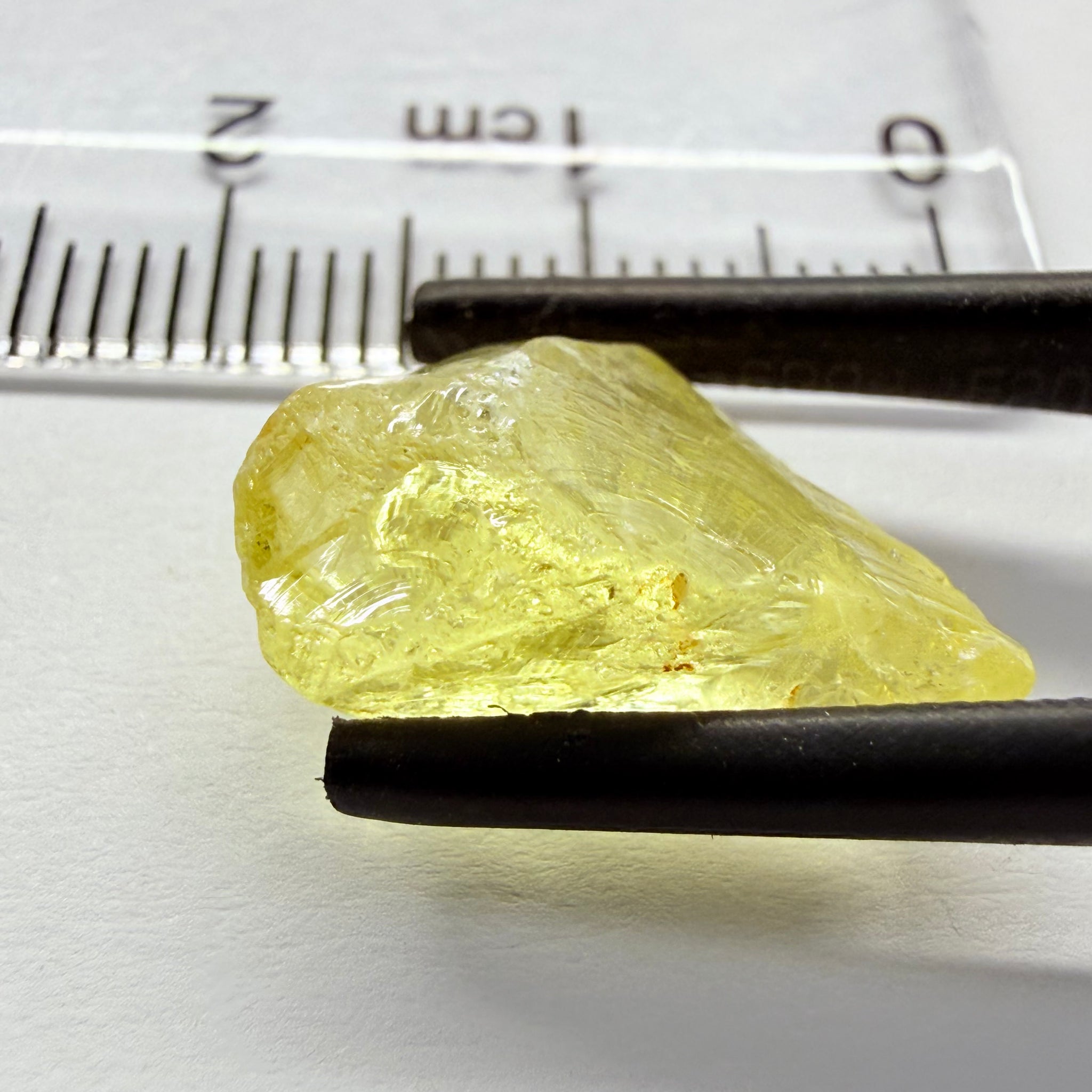 Danburite, 8.28ct, Tanzania, Untreated Unheated, fine needles inside, slightly flattish shape