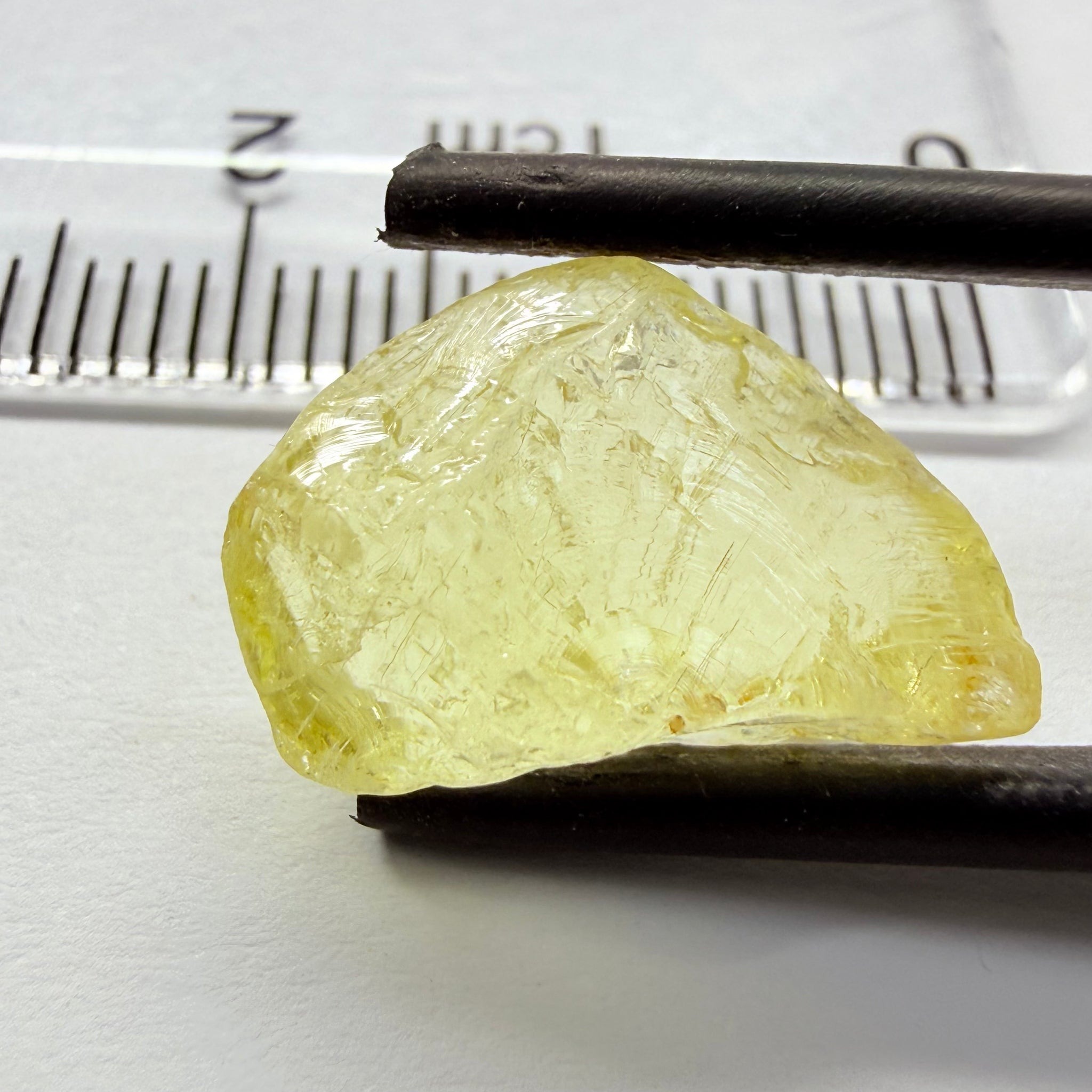Danburite, 8.28ct, Tanzania, Untreated Unheated, fine needles inside, slightly flattish shape