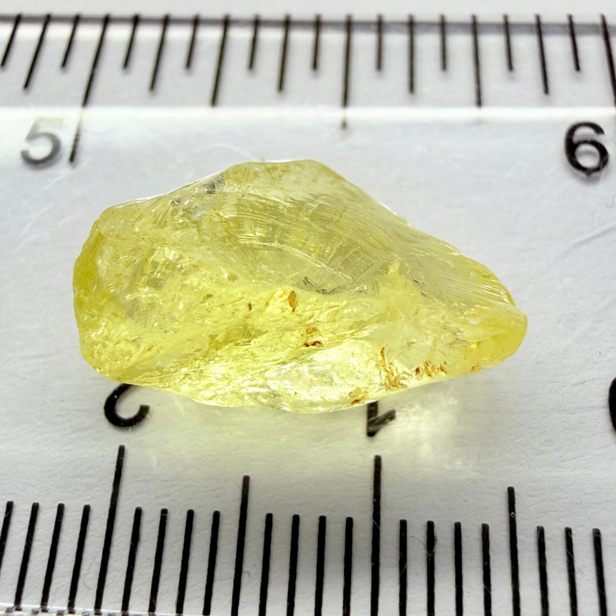 Danburite, 8.28ct, Tanzania, Untreated Unheated, fine needles inside, slightly flattish shape
