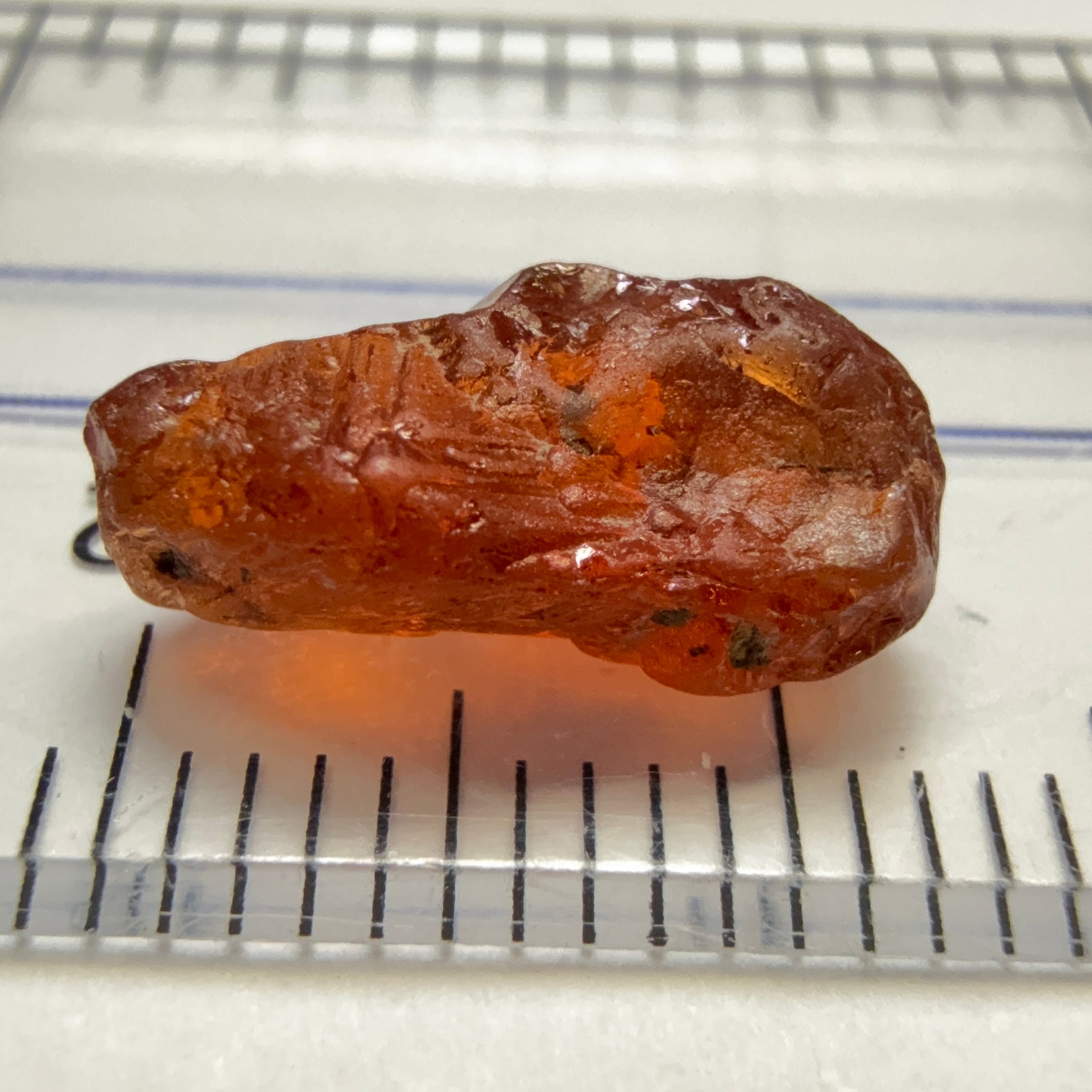 Malaya Garnet, 3.73ct, Tanzania, Untreated Unheated. VS, challenging shape