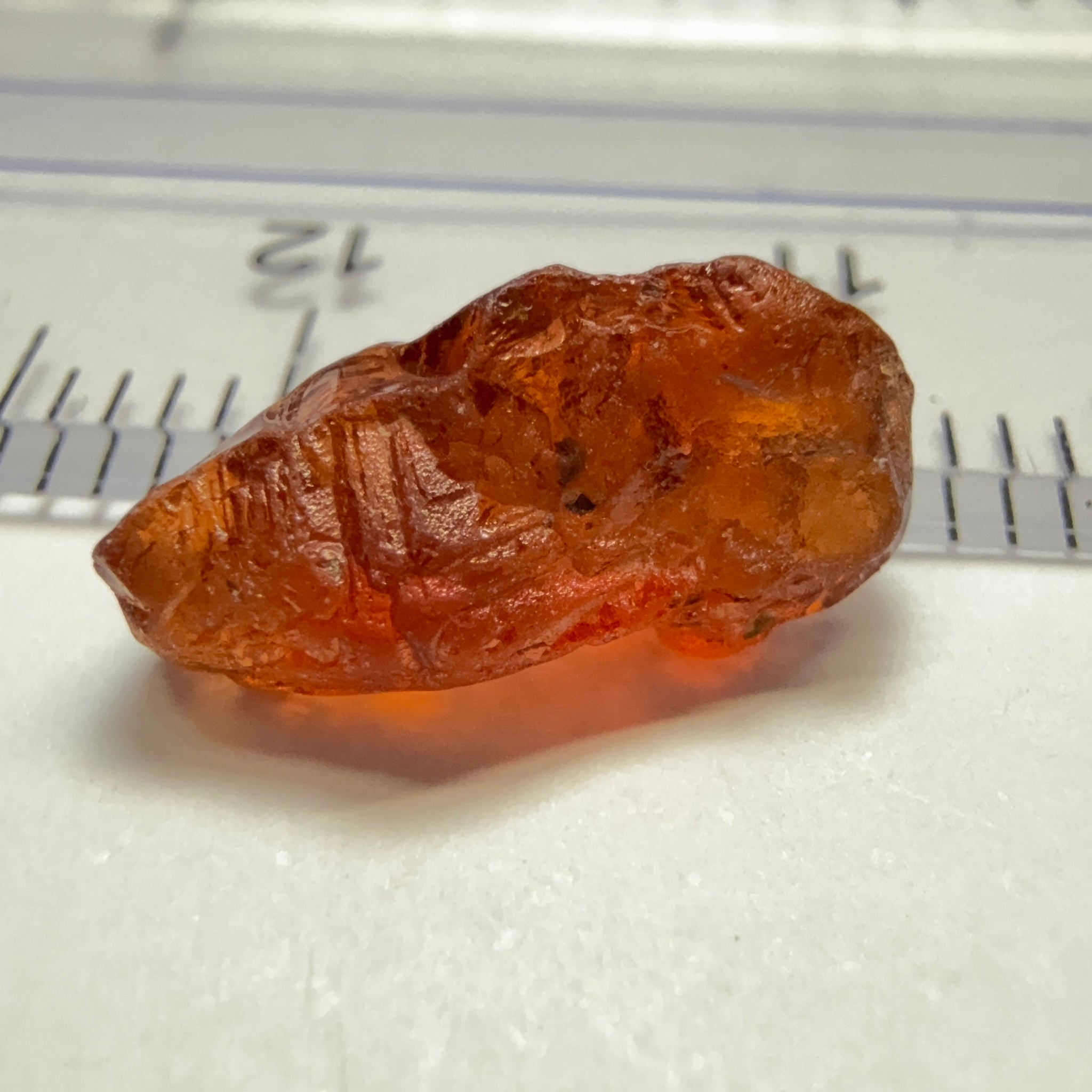 Malaya Garnet, 3.73ct, Tanzania, Untreated Unheated. VS, challenging shape