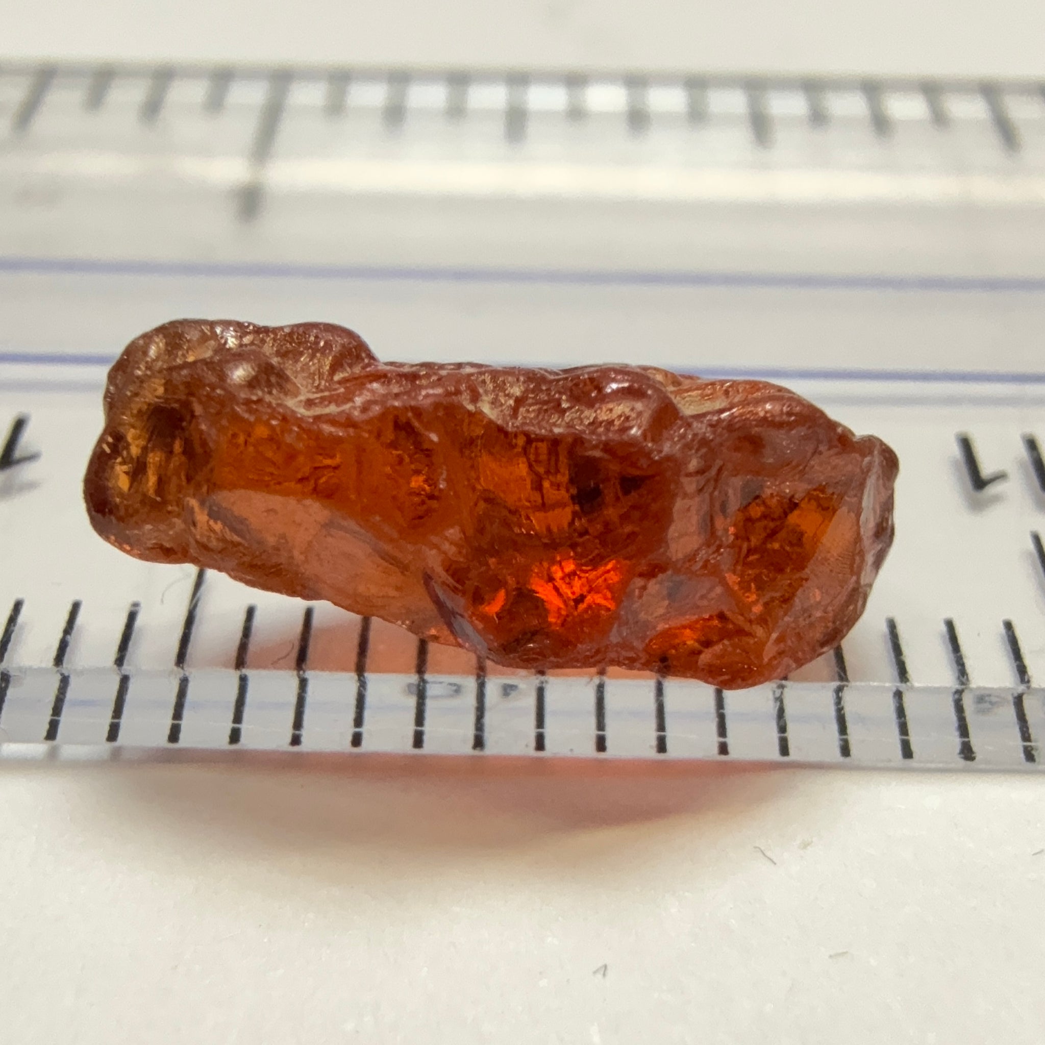 Malaya Garnet, 3.73ct, Tanzania, Untreated Unheated. VS, challenging shape