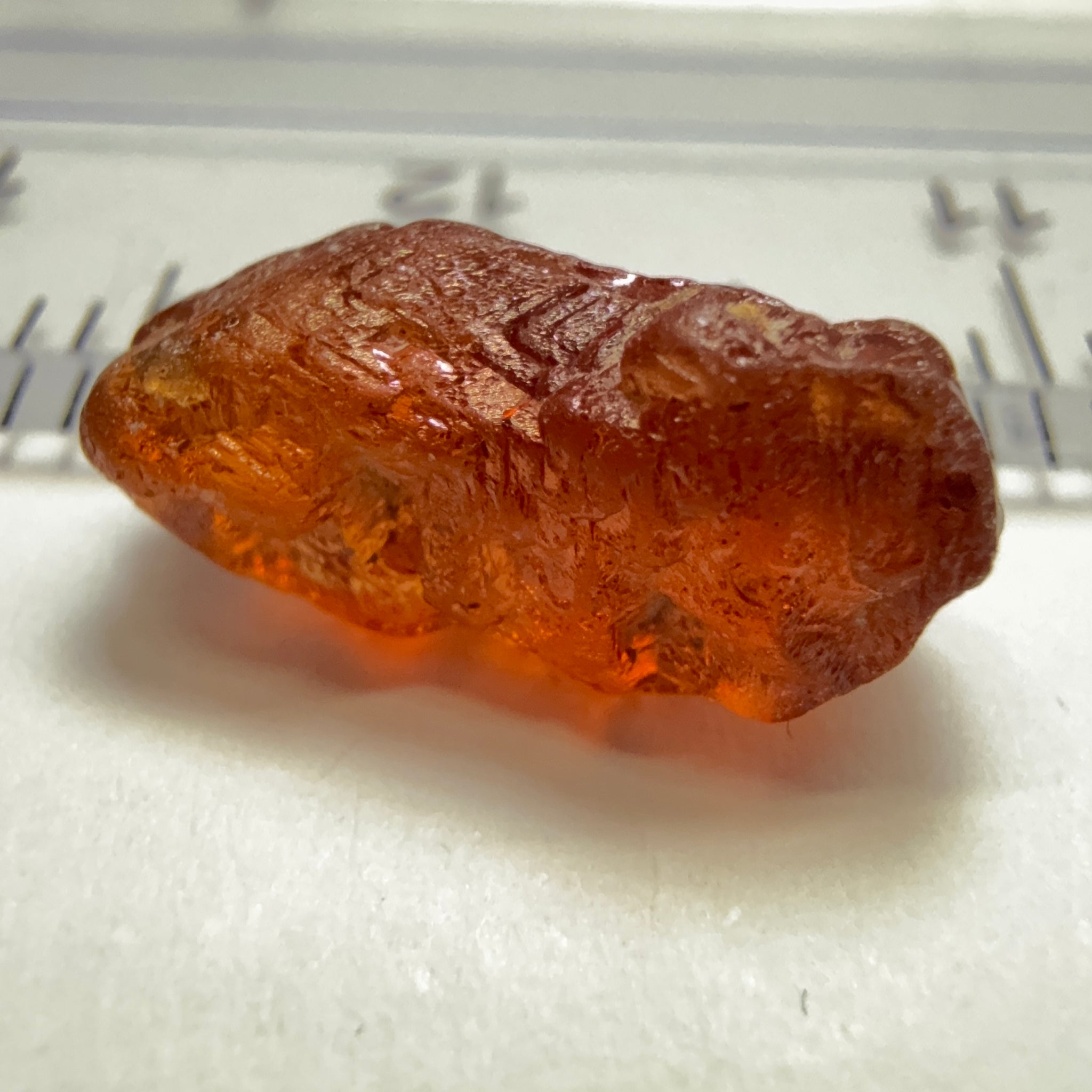 Malaya Garnet, 3.73ct, Tanzania, Untreated Unheated. VS, challenging shape