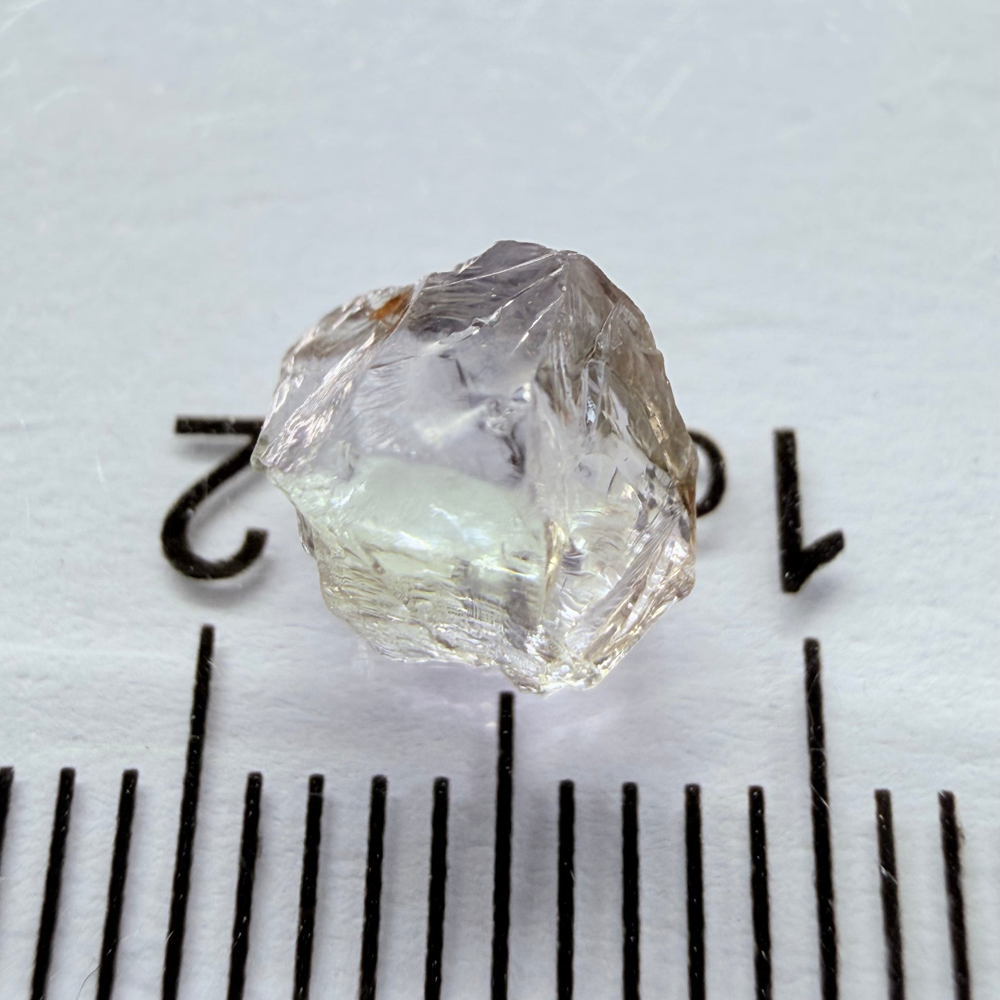 Tanzanite, near colourless, 1.59ct, Tanzania, Untreated Unheated, VVS-IF