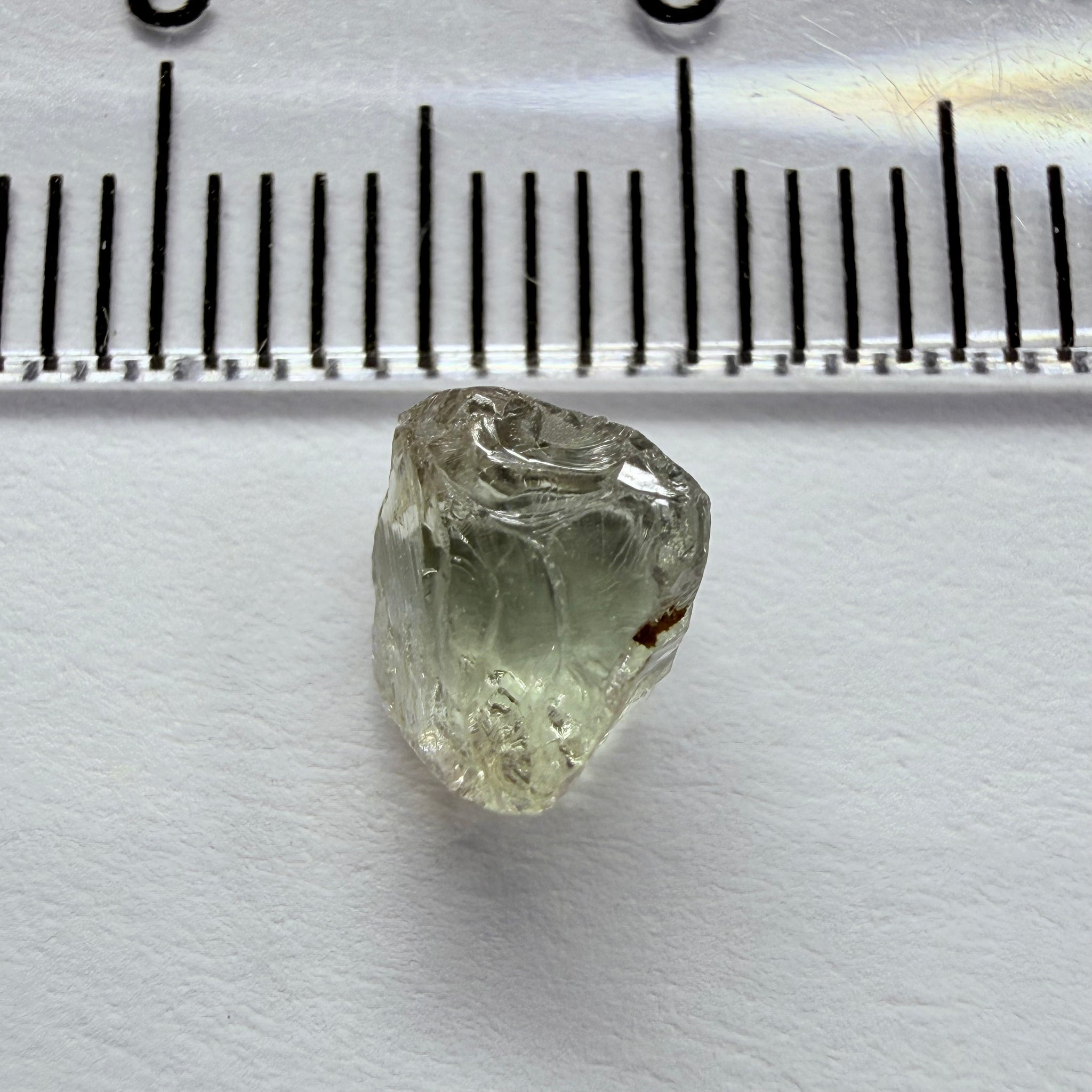 Tanzanite, near colourless, 1.59ct, Tanzania, Untreated Unheated, VVS-IF
