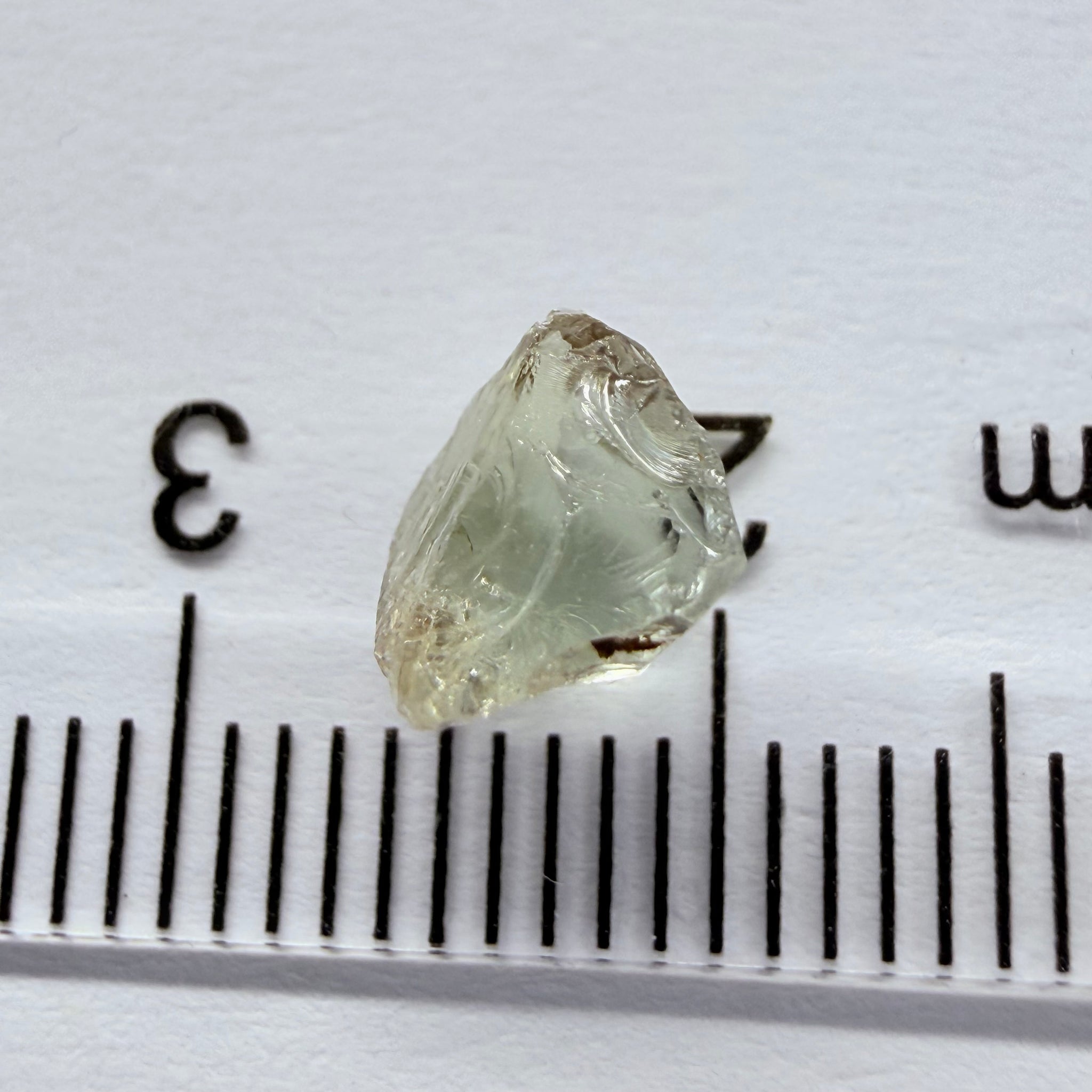 Tanzanite, near colourless, 1.59ct, Tanzania, Untreated Unheated, VVS-IF