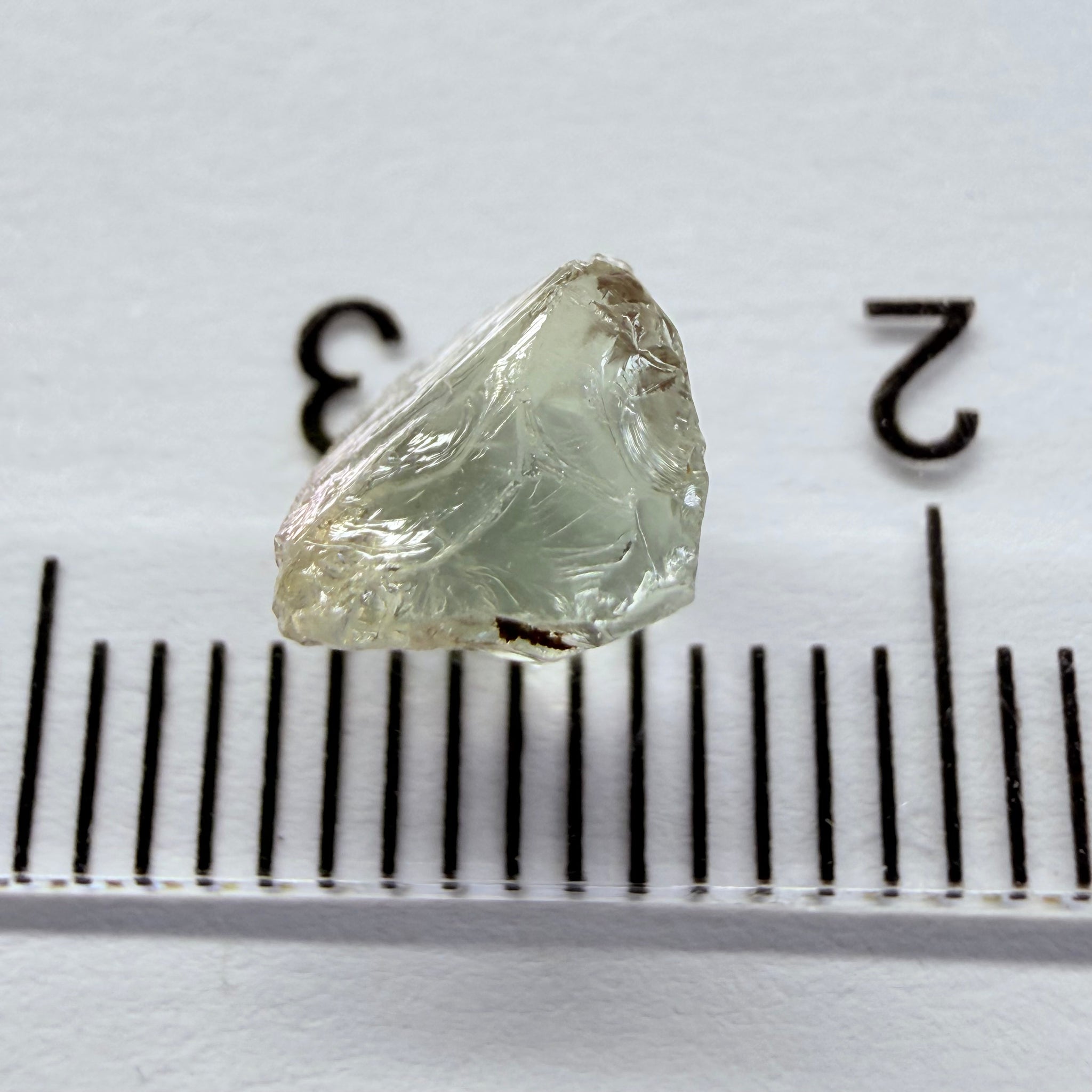 Tanzanite, near colourless, 1.59ct, Tanzania, Untreated Unheated, VVS-IF