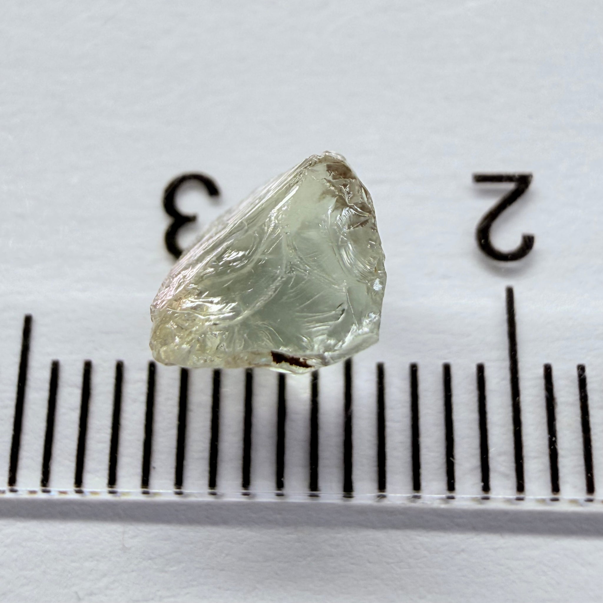 Tanzanite, near colourless, 1.59ct, Tanzania, Untreated Unheated, VVS-IF