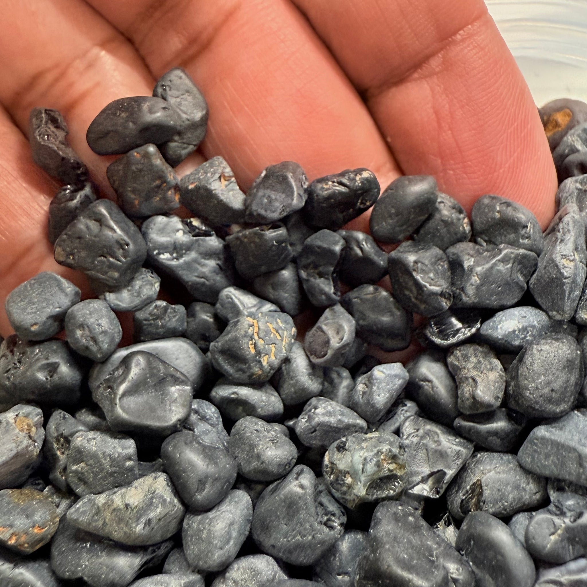 Very Dark Mozambique Black Spinels Lot, 238gm / 1190ct, Mozambique, Untreated Unheated
