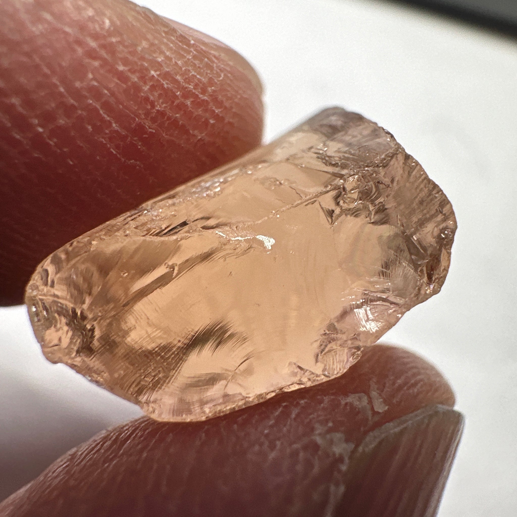 Peach Pink Scapolite, 21.31ct, Very Rare, Tanzania, Untreated Unheated, VVS-IF (flawless)