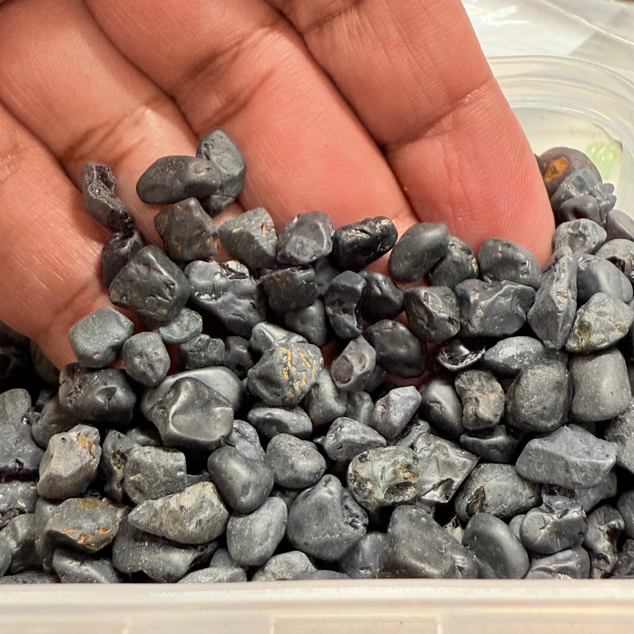 Very Dark Mozambique Black Spinels Lot, 238gm / 1190ct, Mozambique, Untreated Unheated