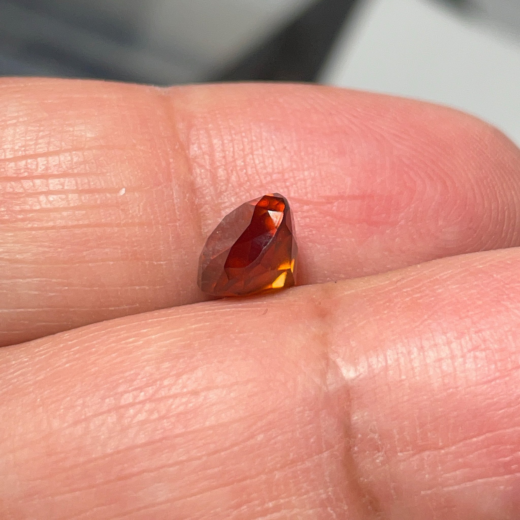 1.97Ct Hessonite Garnet Tanzania.