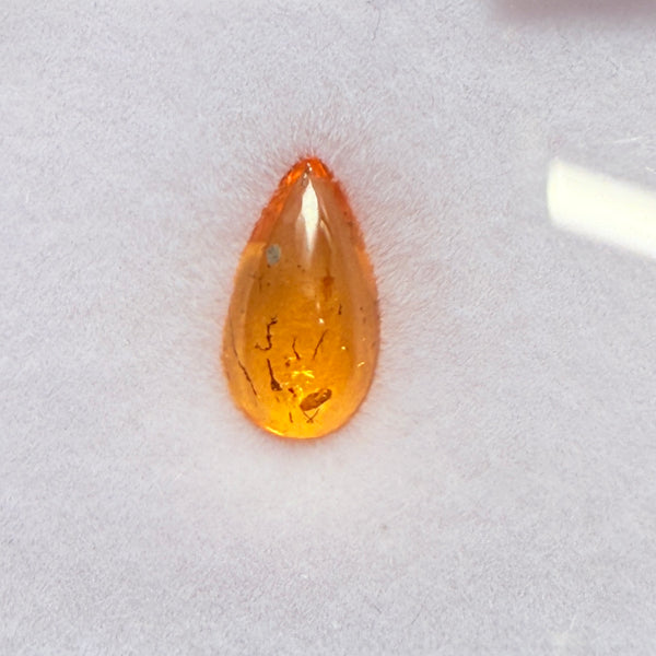 Mandarin Spessartite Cabochon, 1.68ct, Loliondo, Tanzania, Untreated Unheated