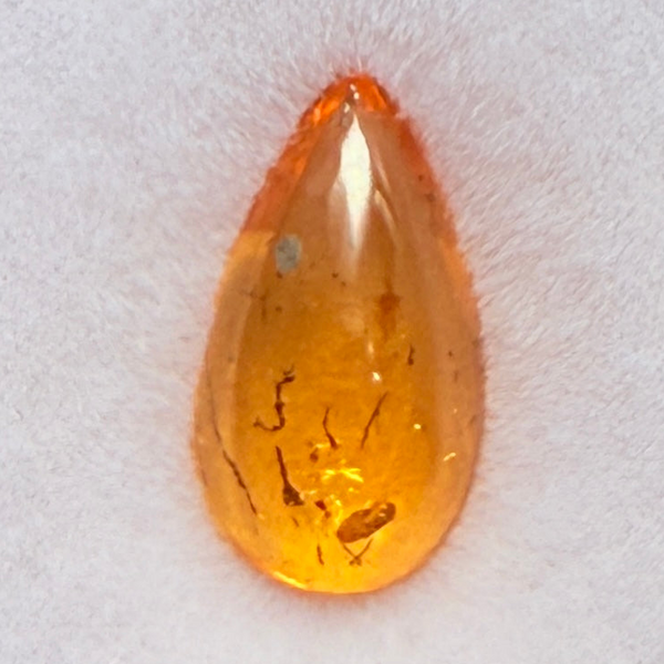 Mandarin Spessartite Cabochon, 1.68ct, Loliondo, Tanzania, Untreated Unheated