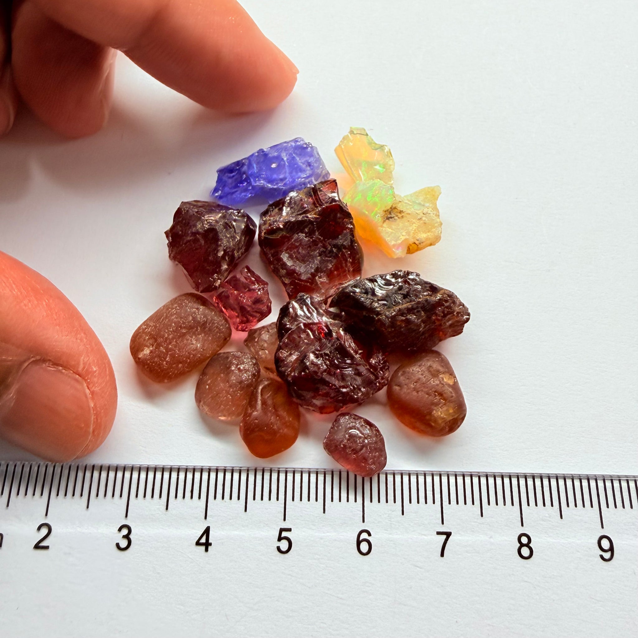 Mixed Lot, 22.00gm / 110.00ct, Tanzania, Untreated Unheated except the Tanzanite which is heated