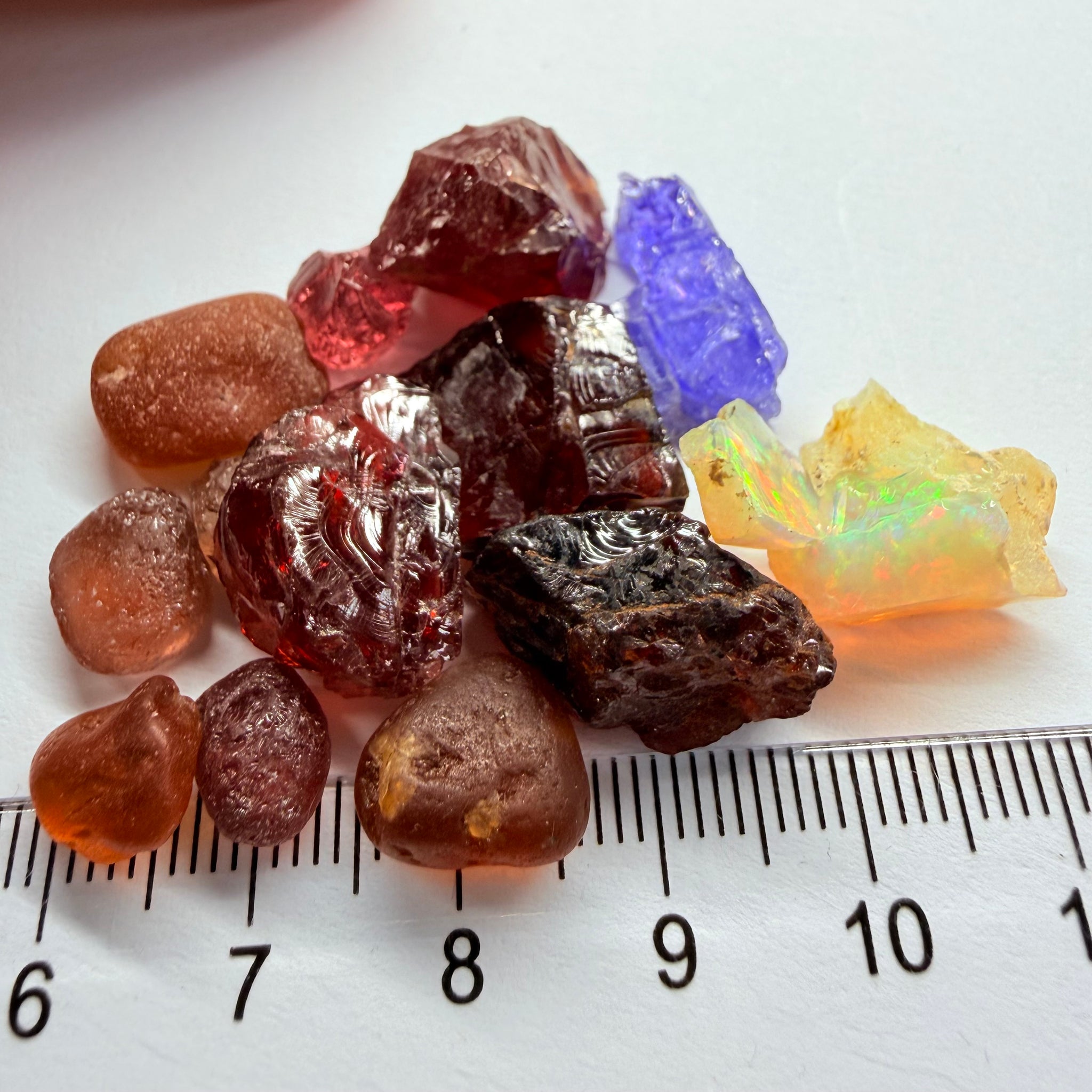 Mixed Lot, 22.00gm / 110.00ct, Tanzania, Untreated Unheated except the Tanzanite which is heated