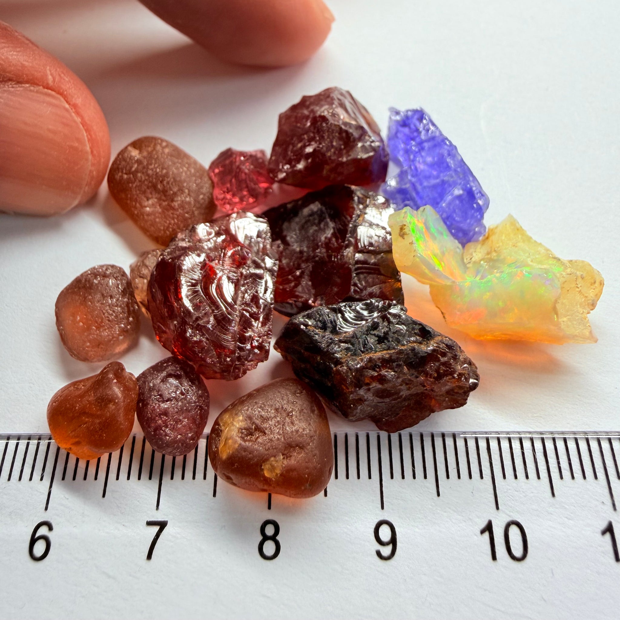 Mixed Lot, 22.00gm / 110.00ct, Tanzania, Untreated Unheated except the Tanzanite which is heated
