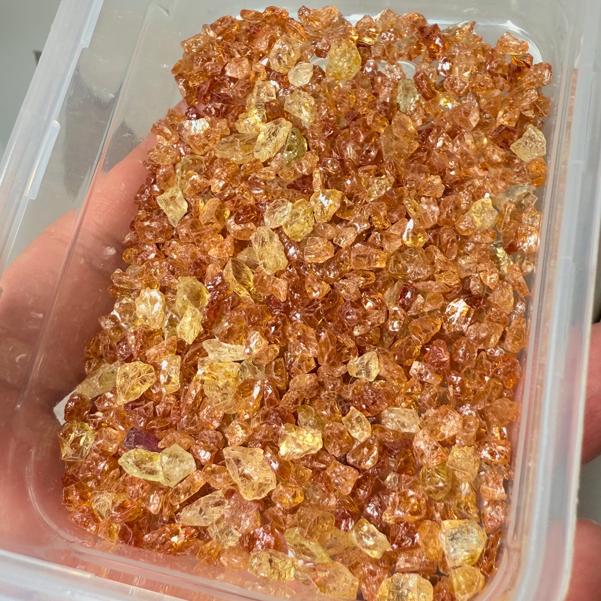 Yellow Grossular Garnet Lot, 67.50gm / 337.5ct, Merelani, Tanzania, Untreated Unheated, tiny melee rough, either do melee cuts or use in paintings, fish tank etc.