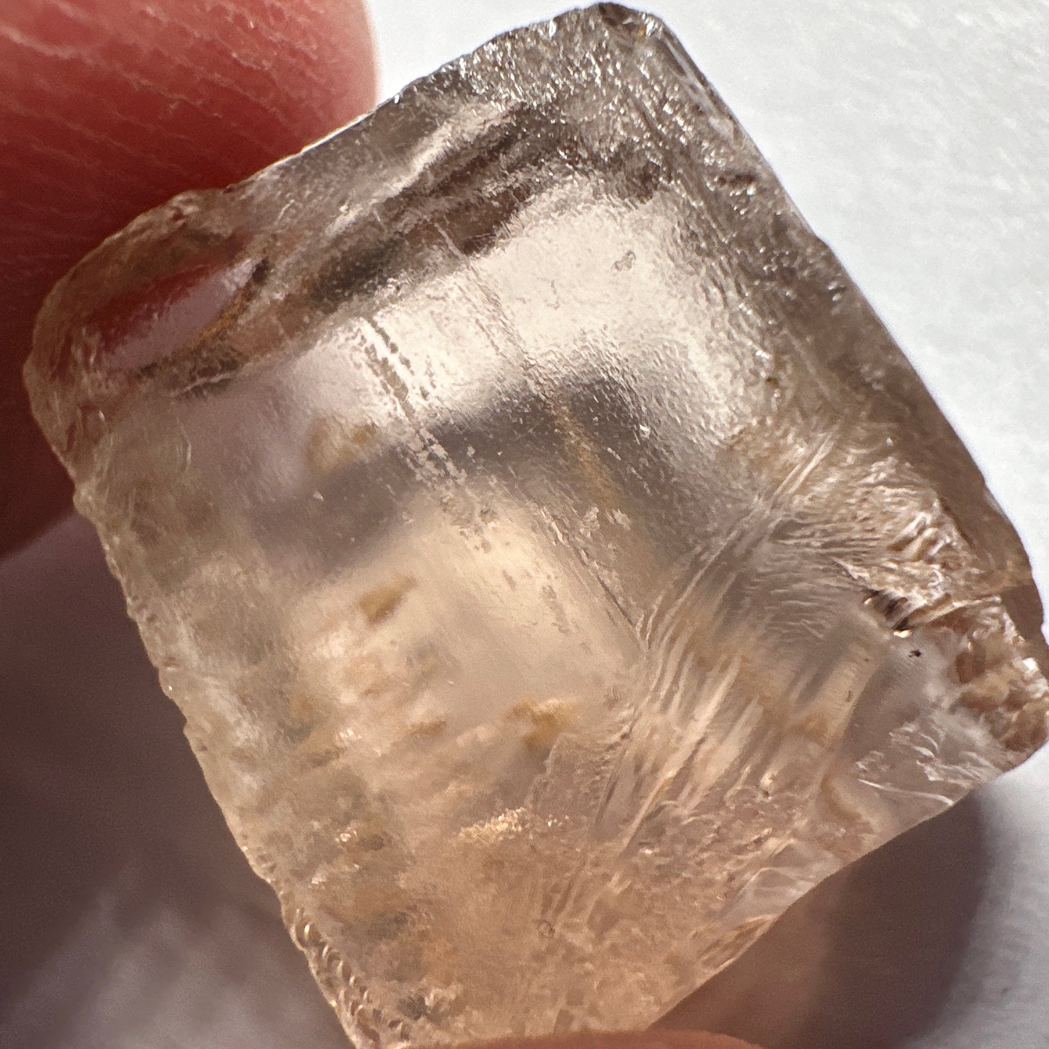 Peach Pink Scapolite, 21.31ct, Very Rare, Tanzania, Untreated Unheated, VVS-IF (flawless)
