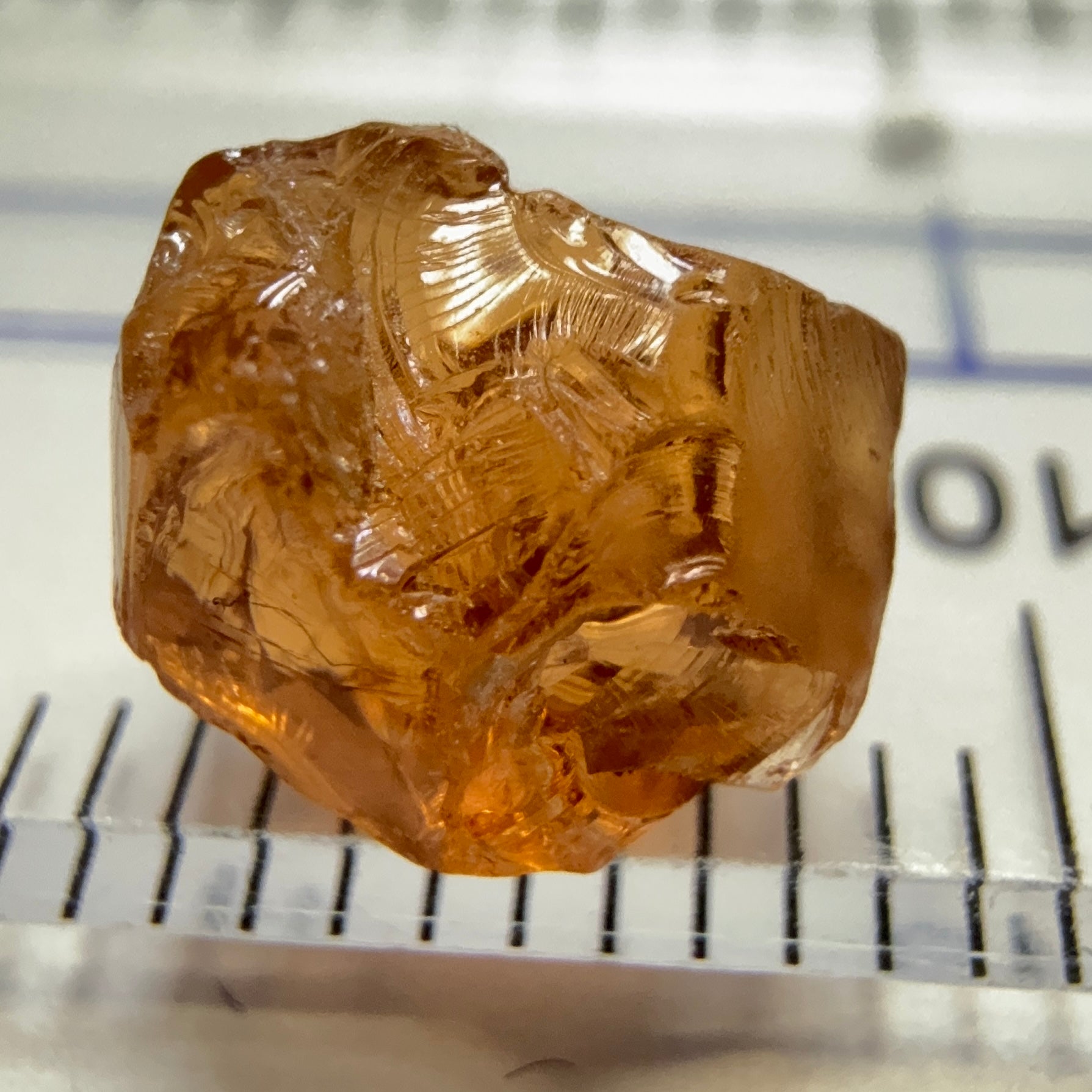 Malaya Garnet, 3.24ct, Tanzania, Untreated Unheated, veil and white spots so si